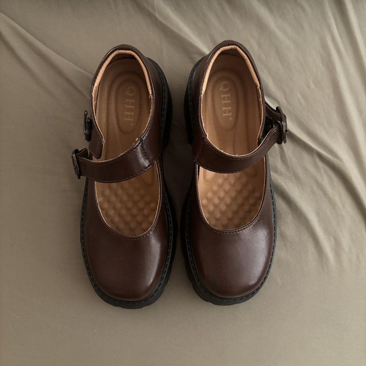 Other Brown Mary Jane Platform Shoes Size US 7 / IT 37 - 2 Thumbnail