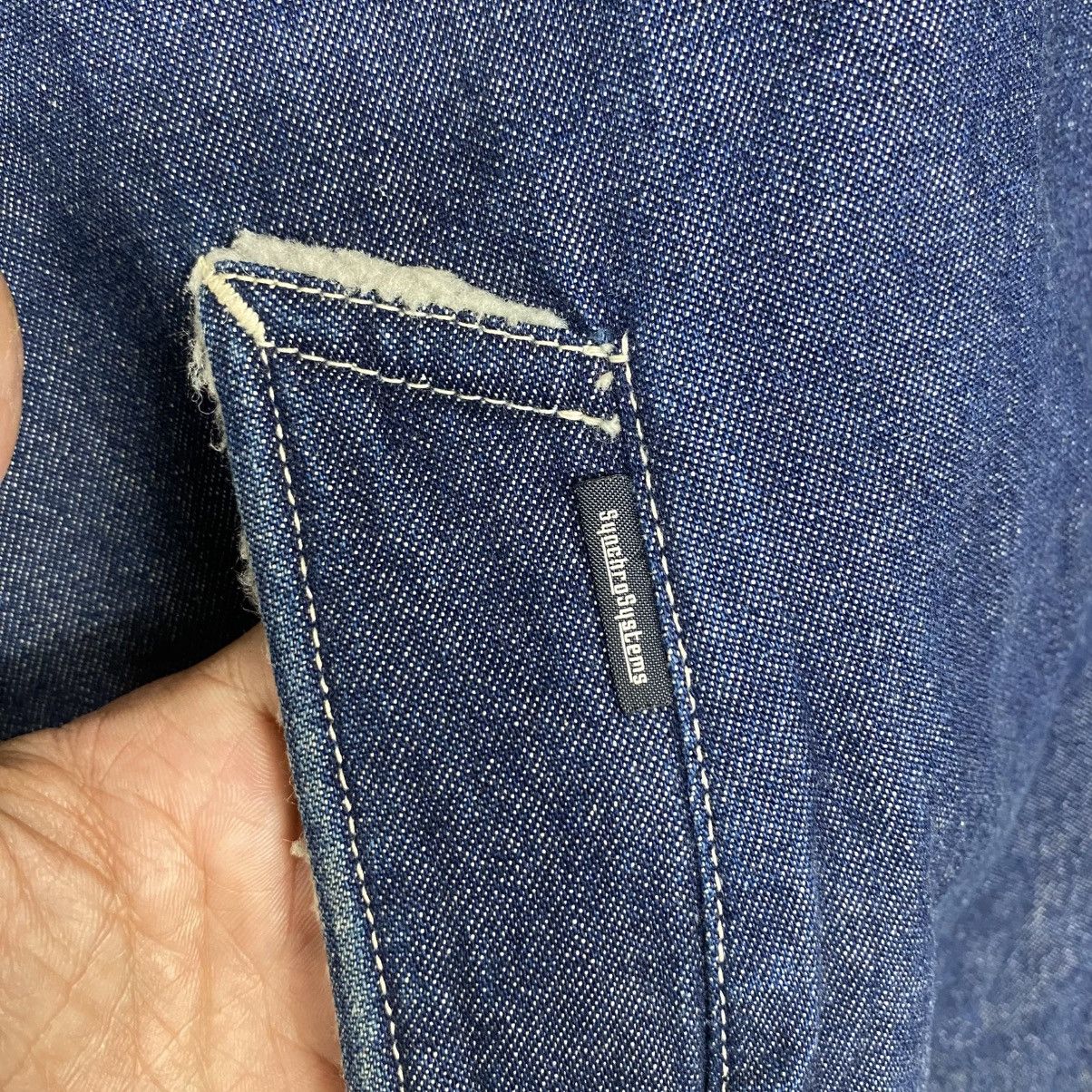Post Overalls 💥VINTAGE POST OVERALL JAPAN CHORE DENIM SHERPA JACKET Size US XXL / EU 58 / 5 - 10 Thumbnail
