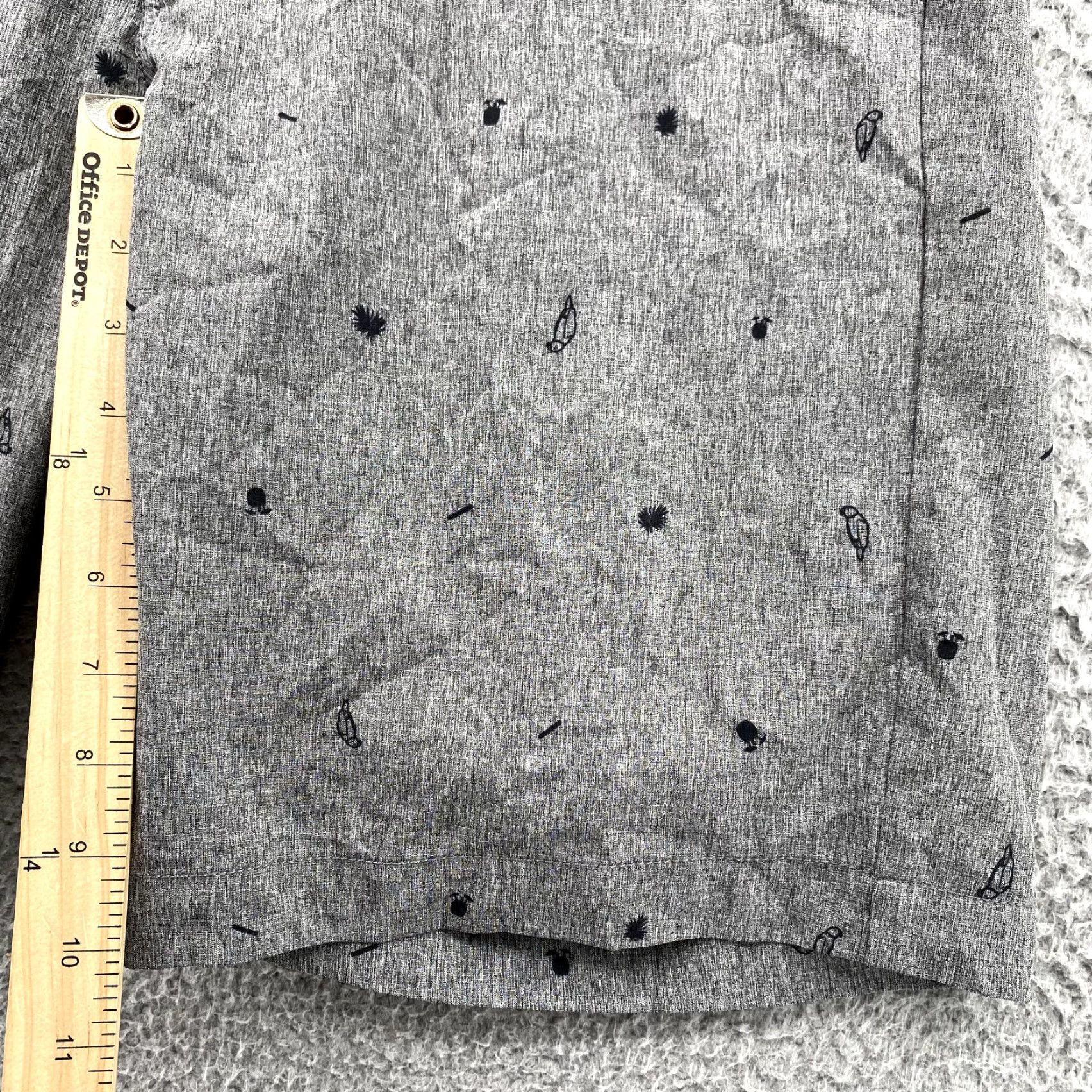 TravisMathew Travis Mathew Shorts Adult 32 Gray Bird Print Golf Chino Performance Mens Size US 32 / EU 48 - 5 Thumbnail