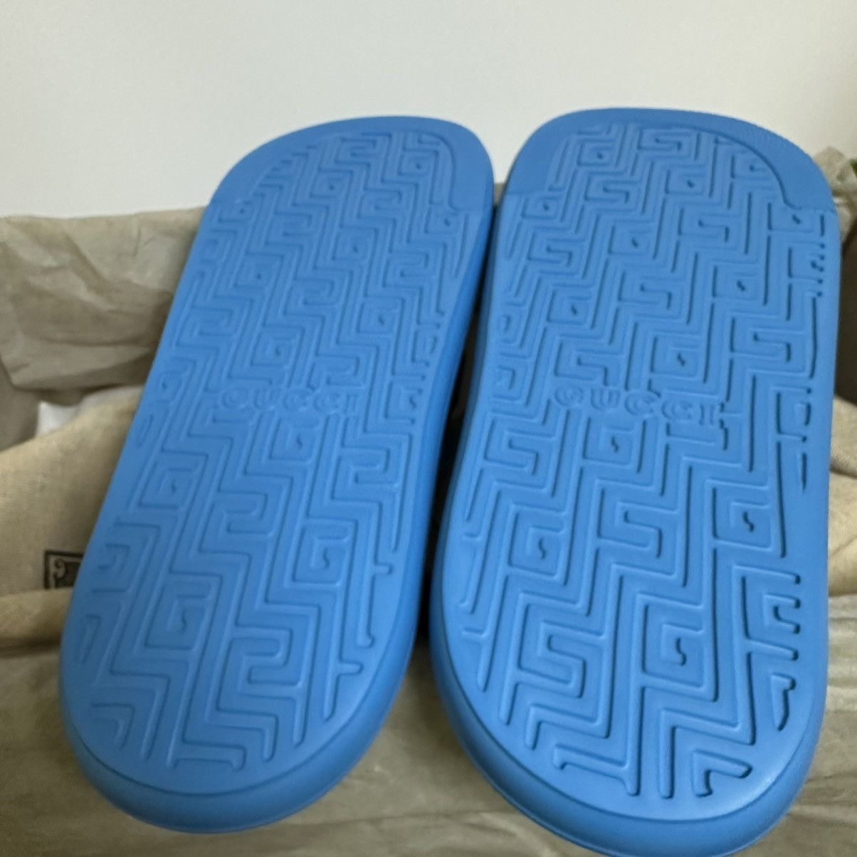 Gucci GUCCI slide sandal GG blue NEW size 9 Size US 9 / EU 42 - 5 Thumbnail