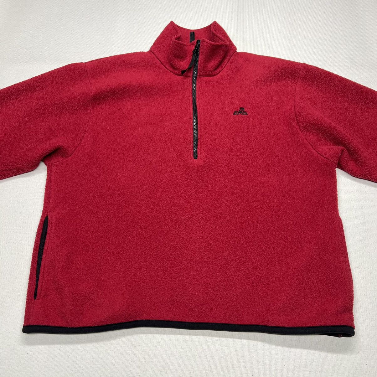 Eastern Mountain Sports × Vintage VTG Eastern Mountain Sports Fleece Red Sweater Full Zip Y2K Size XL / US 12-14 / IT 48-50 - 2 Thumbnail