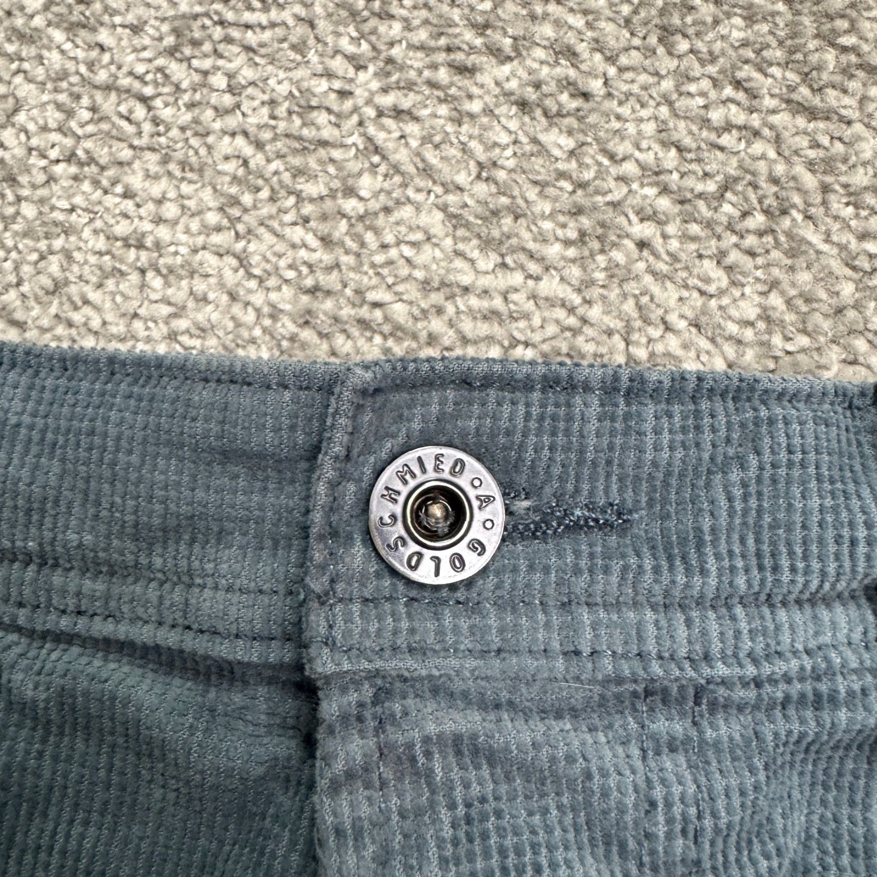 Vintage AG Adriano Goldschmied The Everett Slim Straight Corduroy Pants Mens 30x34 Blue Size US 30 / EU 46 - 5 Thumbnail