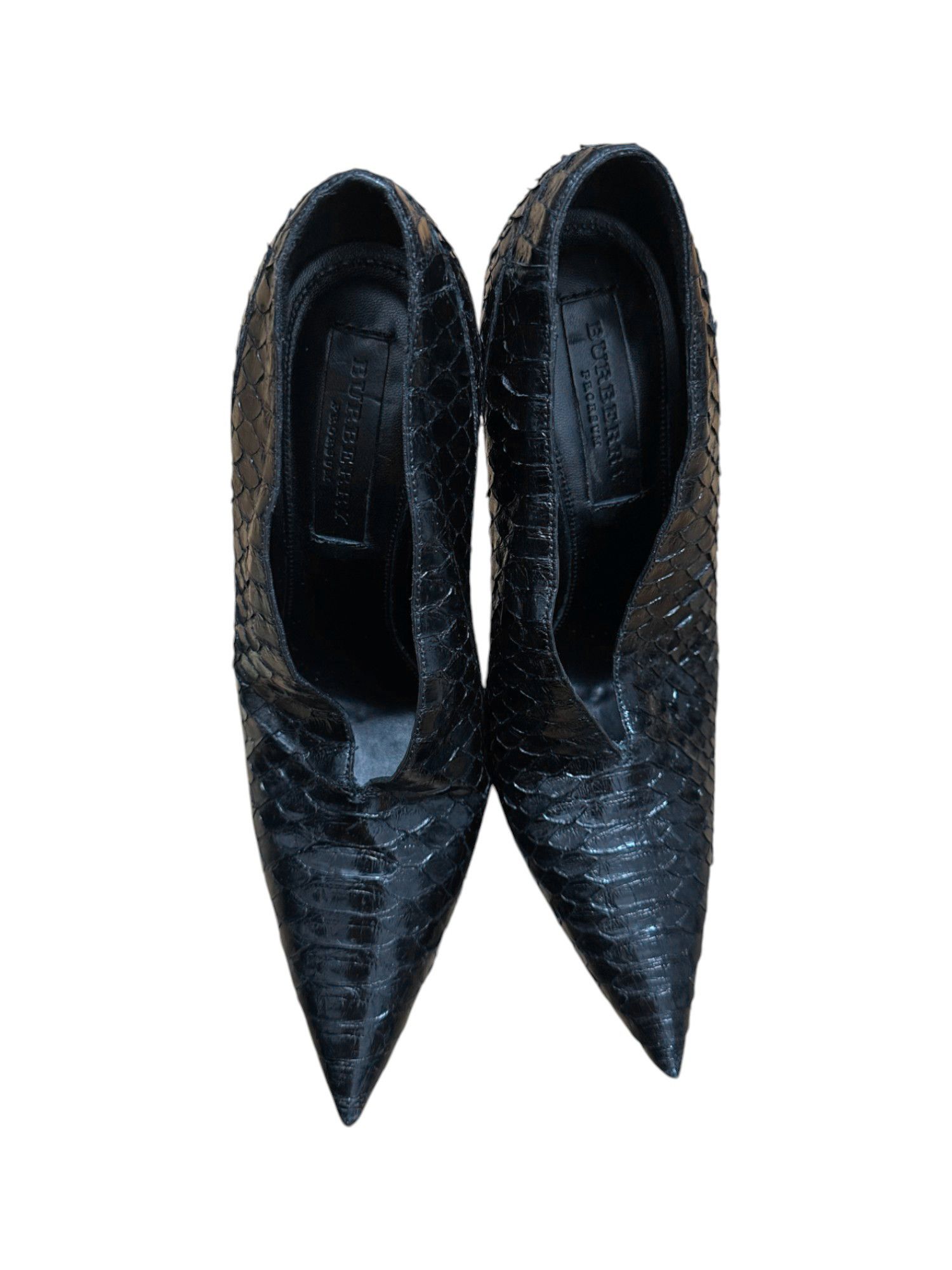 Burberry Prorsum S/S 2011 Leather Python Heels Size US 7 / IT 37 - 3 Thumbnail