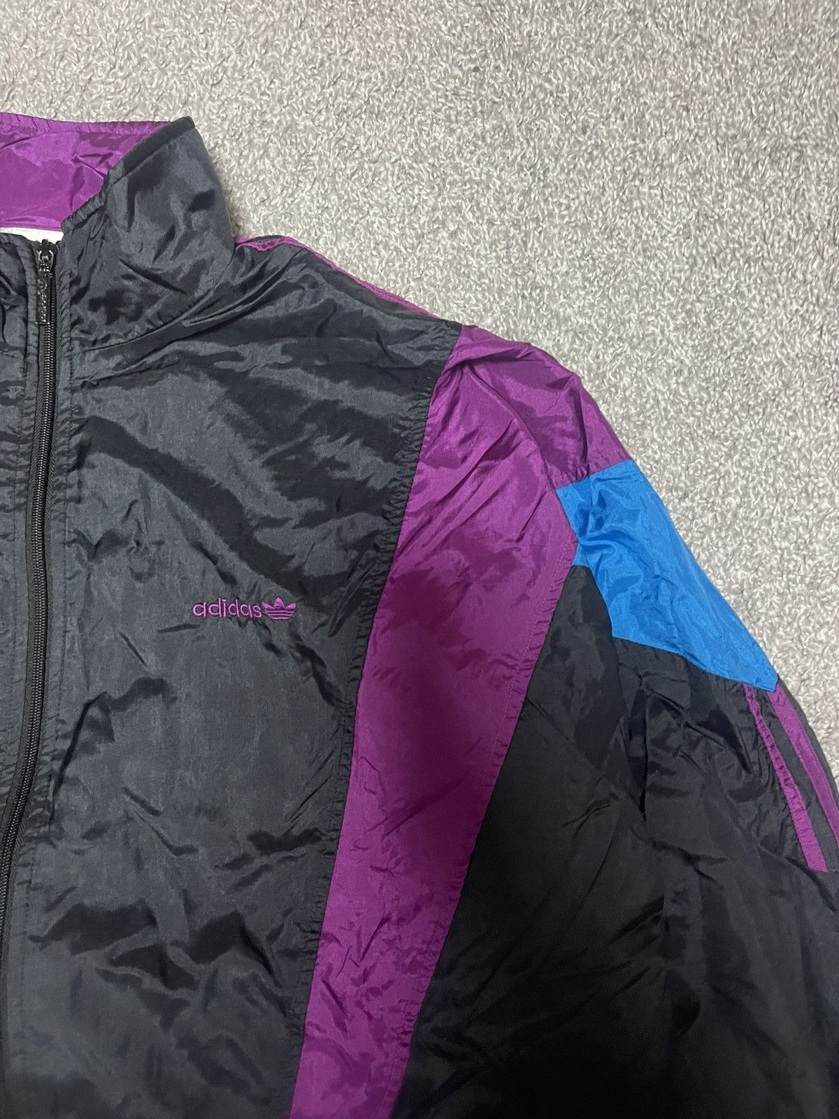 Adidas Adidas Retro Jacket Vintage Windbreaker Track Nylon 90s Size US XXL / EU 58 / 5 - 2 Thumbnail