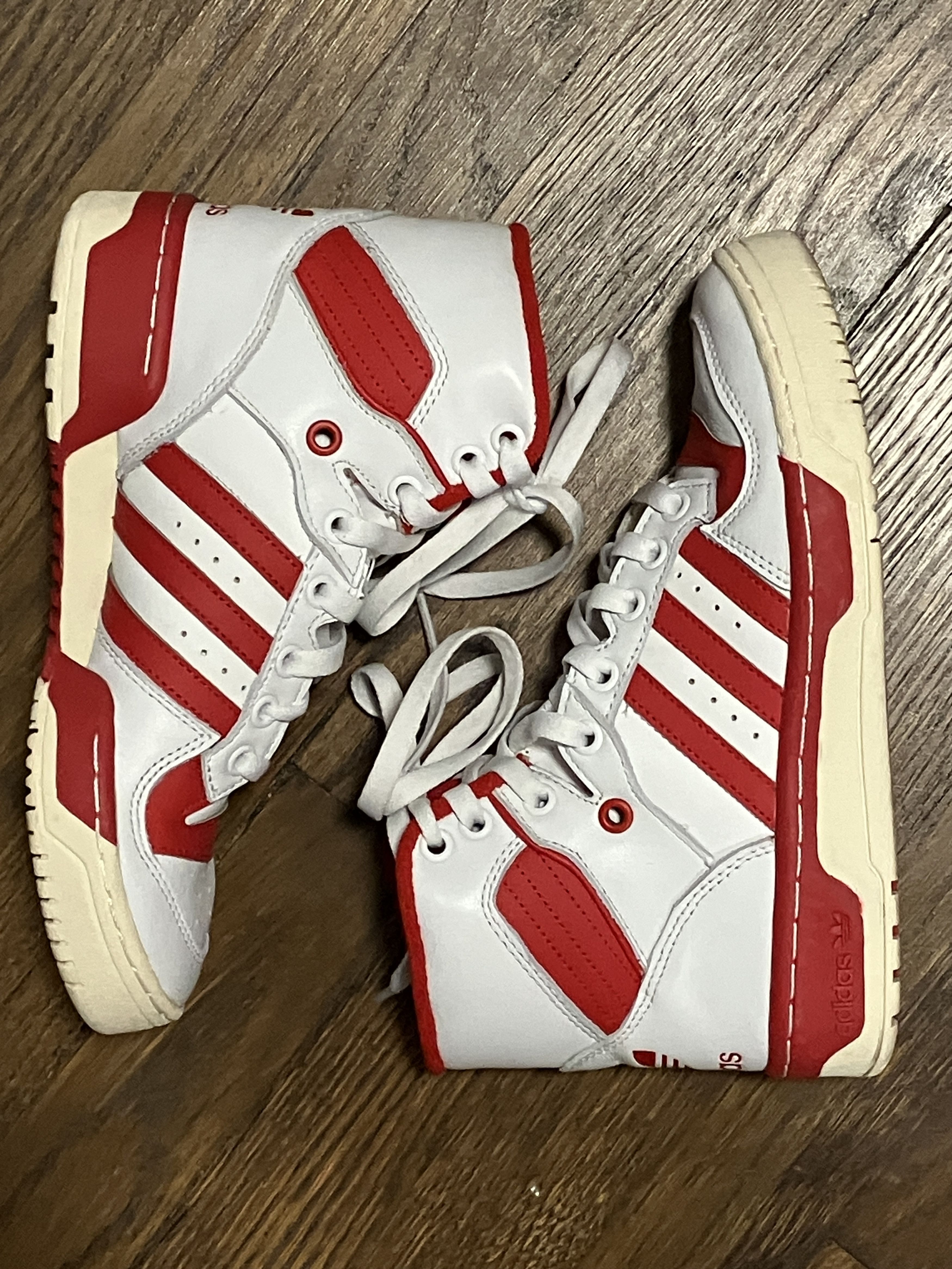 Adidas Adidas Rivalry High Tops "White Scarlet" GW2181 Women's 6 Size US 6 / IT 36 - 4 Thumbnail