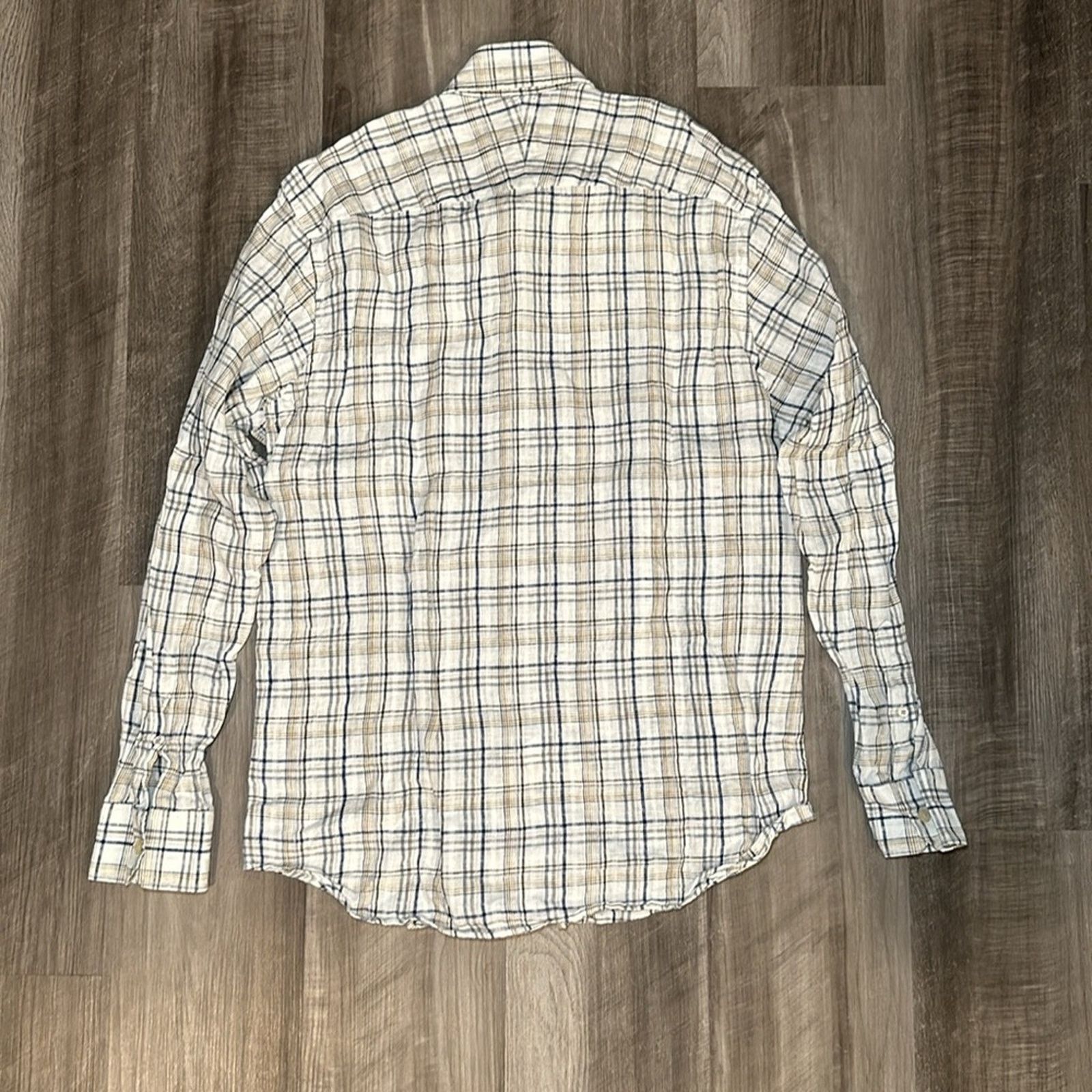 Robert Talbott Robert Talbott Trim Fit Linen Long Sleeve - Large Size US L / EU 52-54 / 3 - 3 Thumbnail