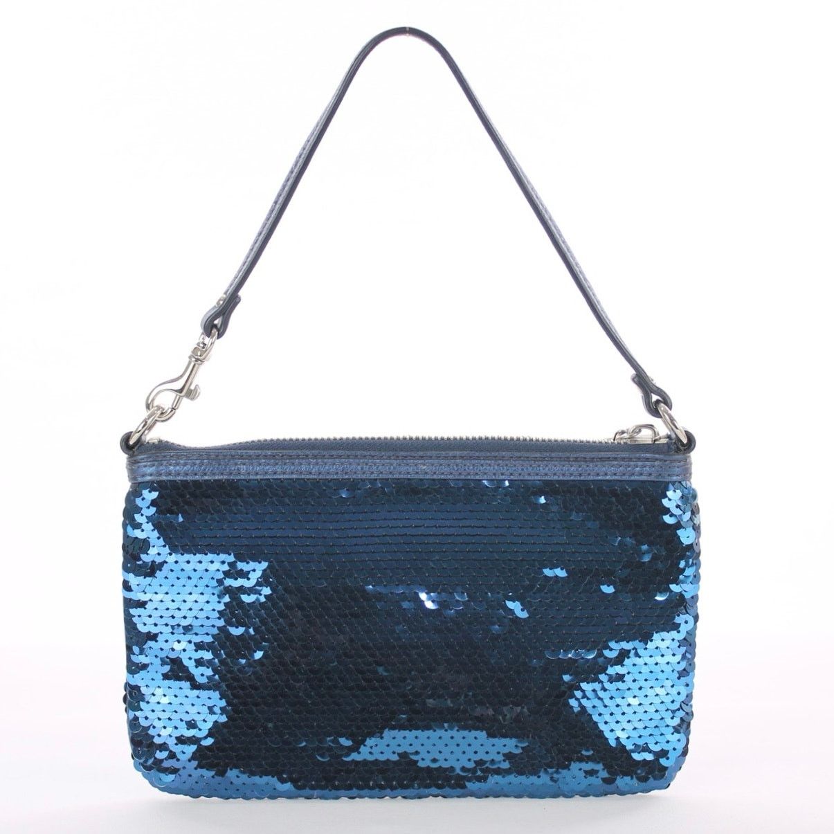 Coach Coach Poppy Y2K Vintage Blue Sequin Wristlet Size ONE SIZE - 2 Thumbnail