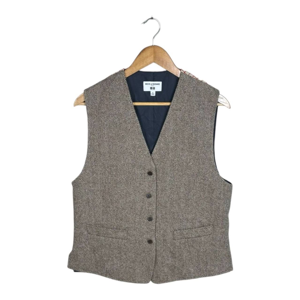 Uniqlo Uniqlo x Ines de la Fressange Tweed Herringbone Vest L/XL Size US L / EU 52-54 / 3 - 1 Thumbnail