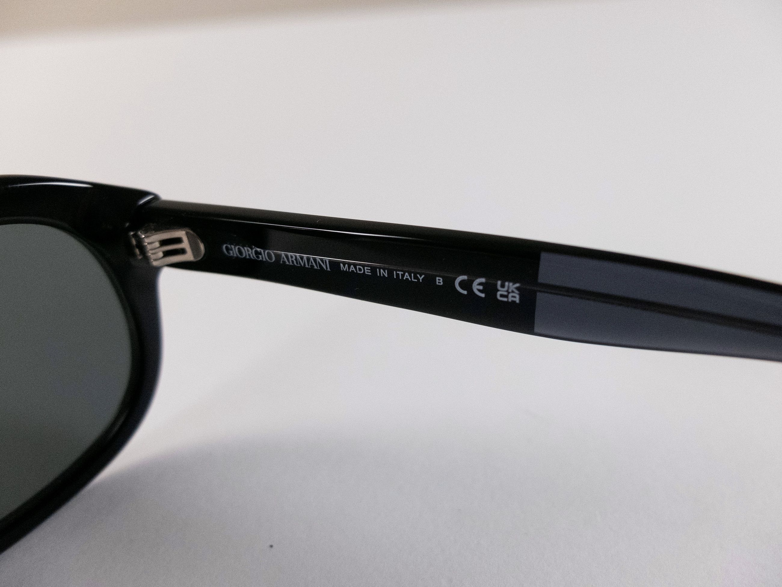 Giorgio Armani GIORGIO ARMANI black pillow shape oval sunglasses authentic Size ONE SIZE - 7 Thumbnail