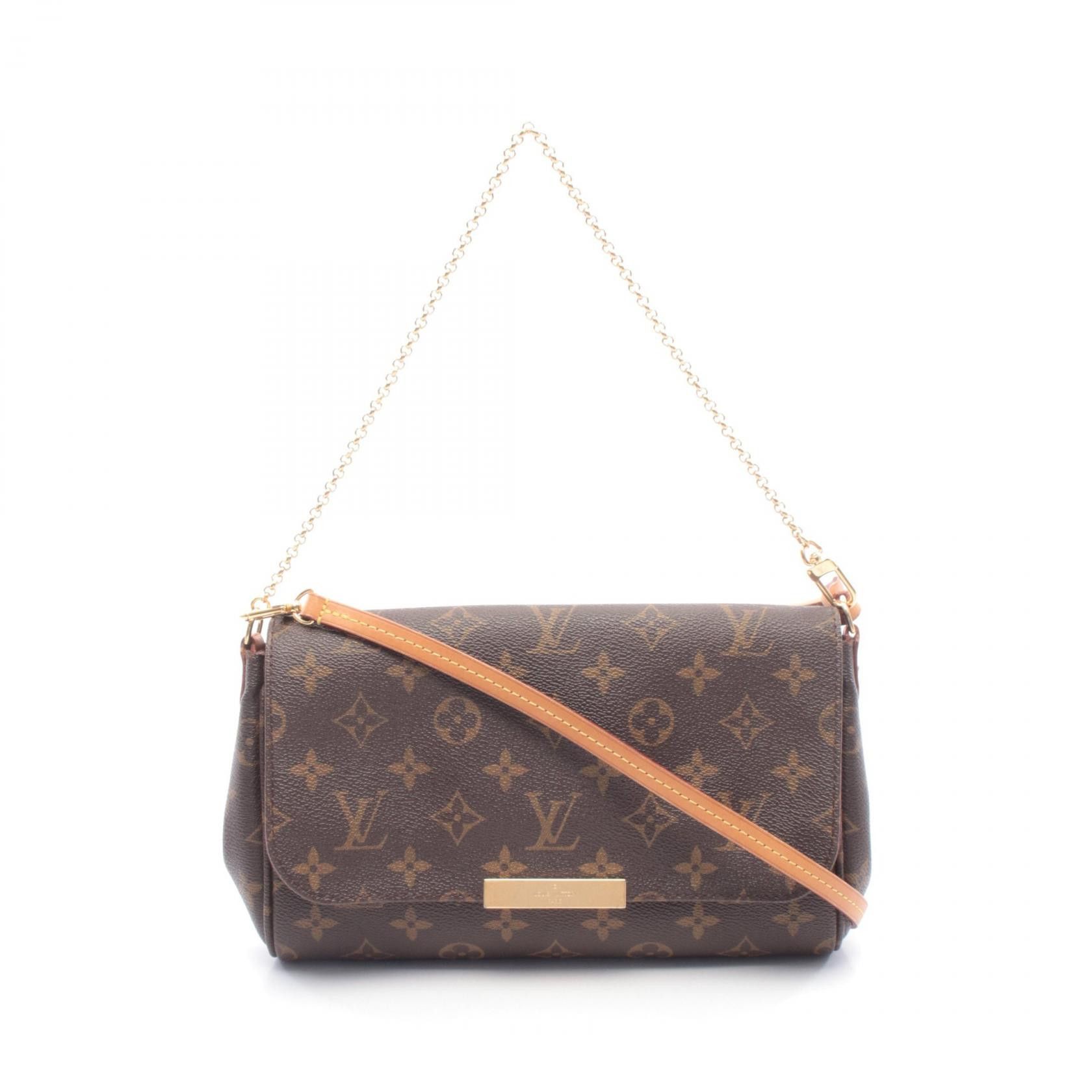 Louis Vuitton Louis Vuitton Louis Vuitton Favorite MM Monogram Clutch Textile Crossbody Bag M40718 DUTY FREE for USA Size ONE SIZE - 1 Thumbnail