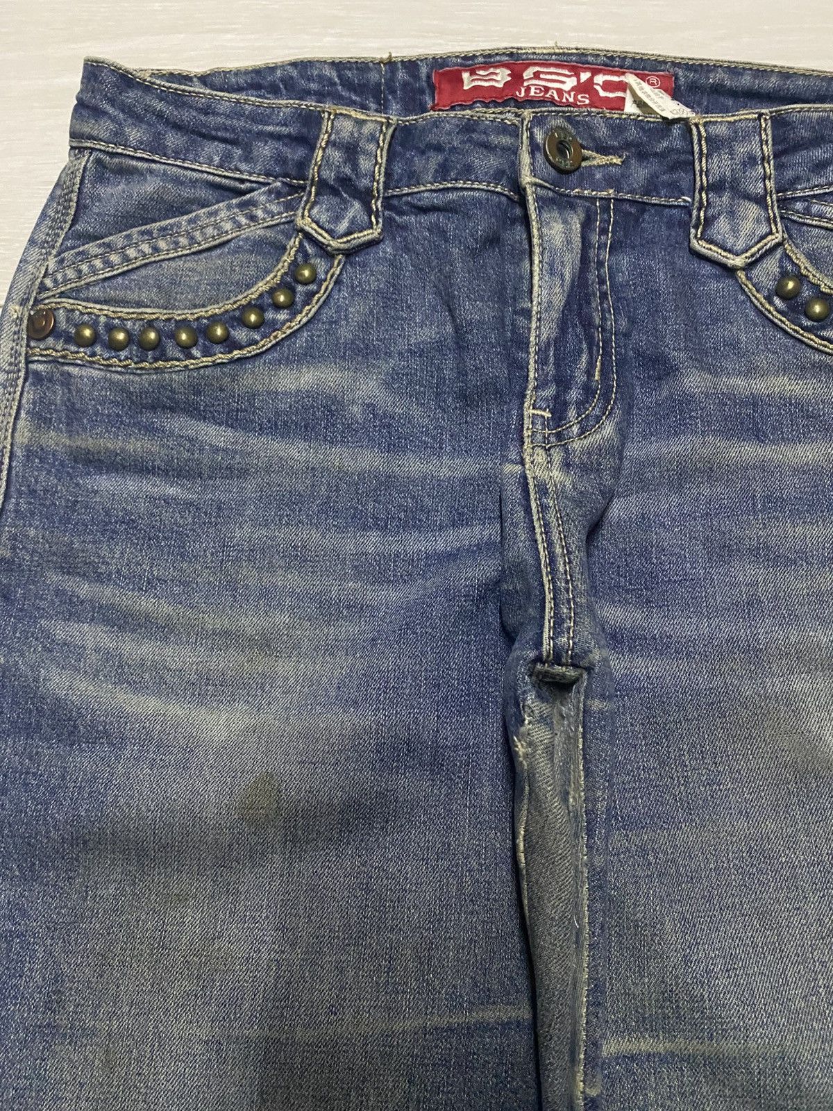 If Six Was Nine BGO Studded Flare Bootcut Denim Jeans Size US 29 - 7 Thumbnail