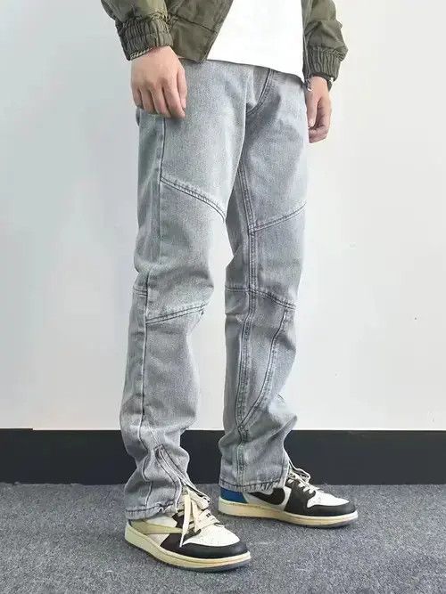 Designer × Japanese Brand × Jean skate distressed faded flared jeans Size US 32 / EU 48 - 1 Thumbnail