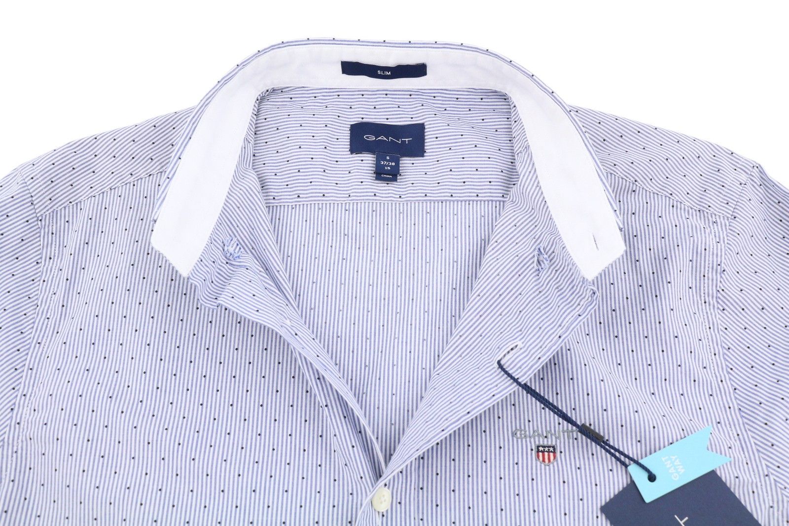 Gant SLIM BANKER BOT S College Blue Button-Down Logo 87515 Size US S / EU 44-46 / 1 - 5 Thumbnail