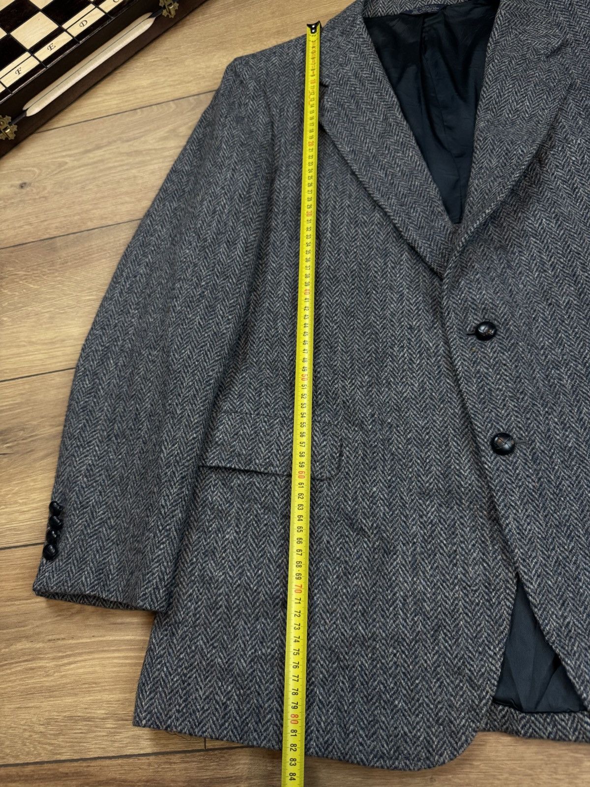 Harris Tweed Vintage wool blazer Harris Tweed original luxury item Size 46L - 5 Thumbnail