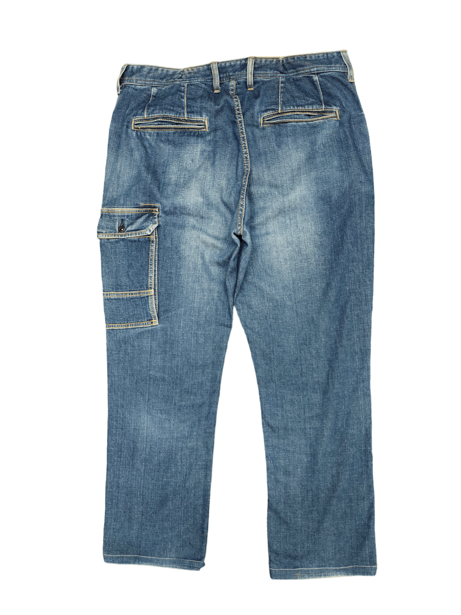 Avirex Avirex Type Blue Single Pocket Cargo Denim Pants Size US 36 / EU 52 - 10 Thumbnail