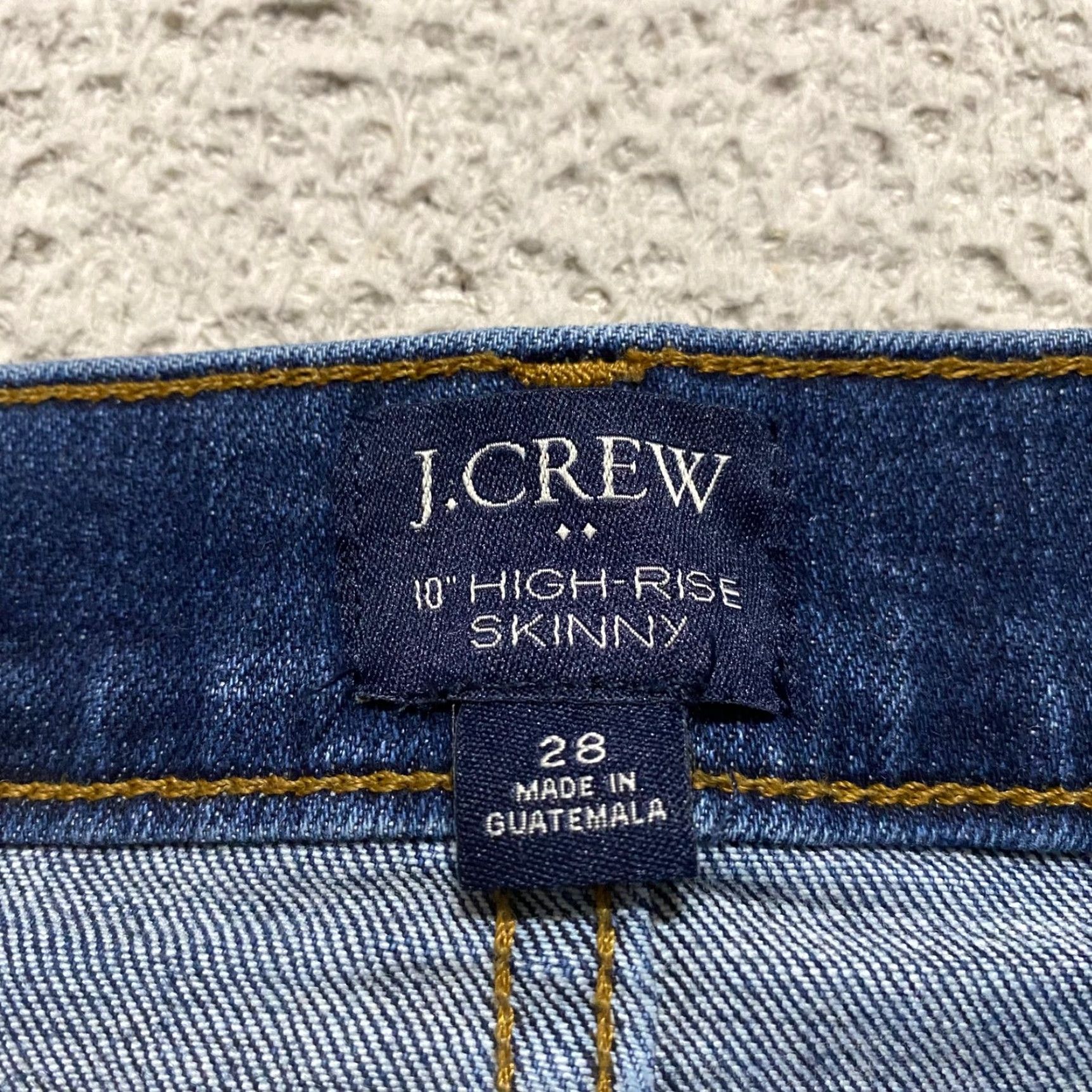 J.Crew J.CREW Jeans Blue Denim Dark Wash High Rise Skinny 28 Adult Womens Size 28 Denim Stretch Regular Size 28" / US 6 / IT 42 - 3 Thumbnail