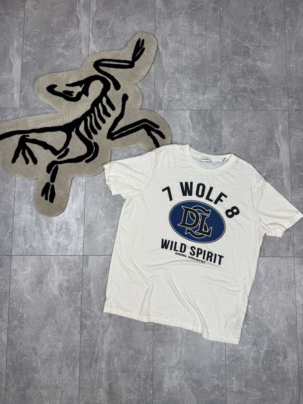 Diesel × Diesel Black Gold Mens Vintage Diesel T-shirt big logo black gold tee y2k rare Size US XL / EU 56 / 4 - 1 Thumbnail
