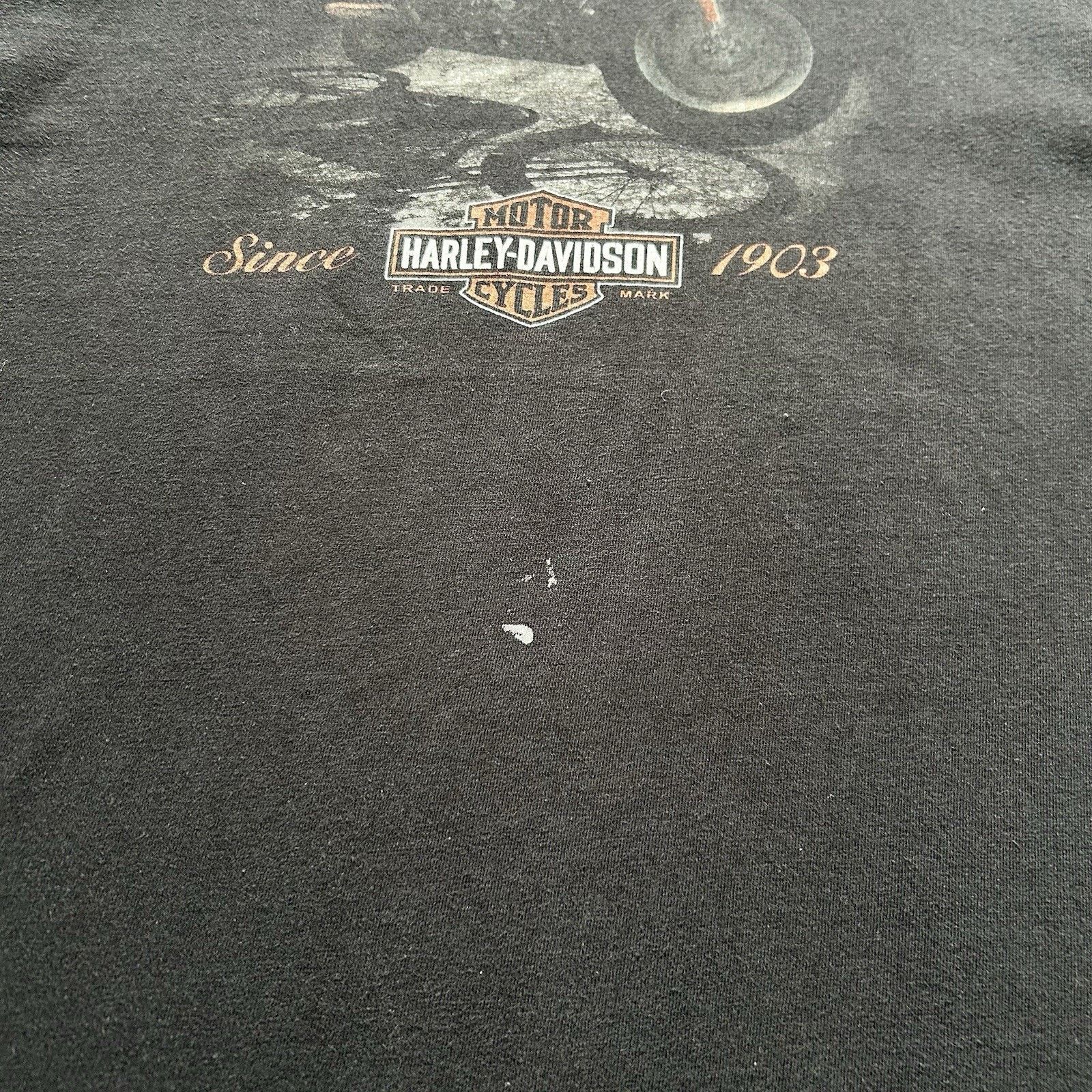 Harley Davidson × Vintage Vintage Harley Davidson T Shirt Large Y2K Faded Black USA Size US L / EU 52-54 / 3 - 7 Thumbnail