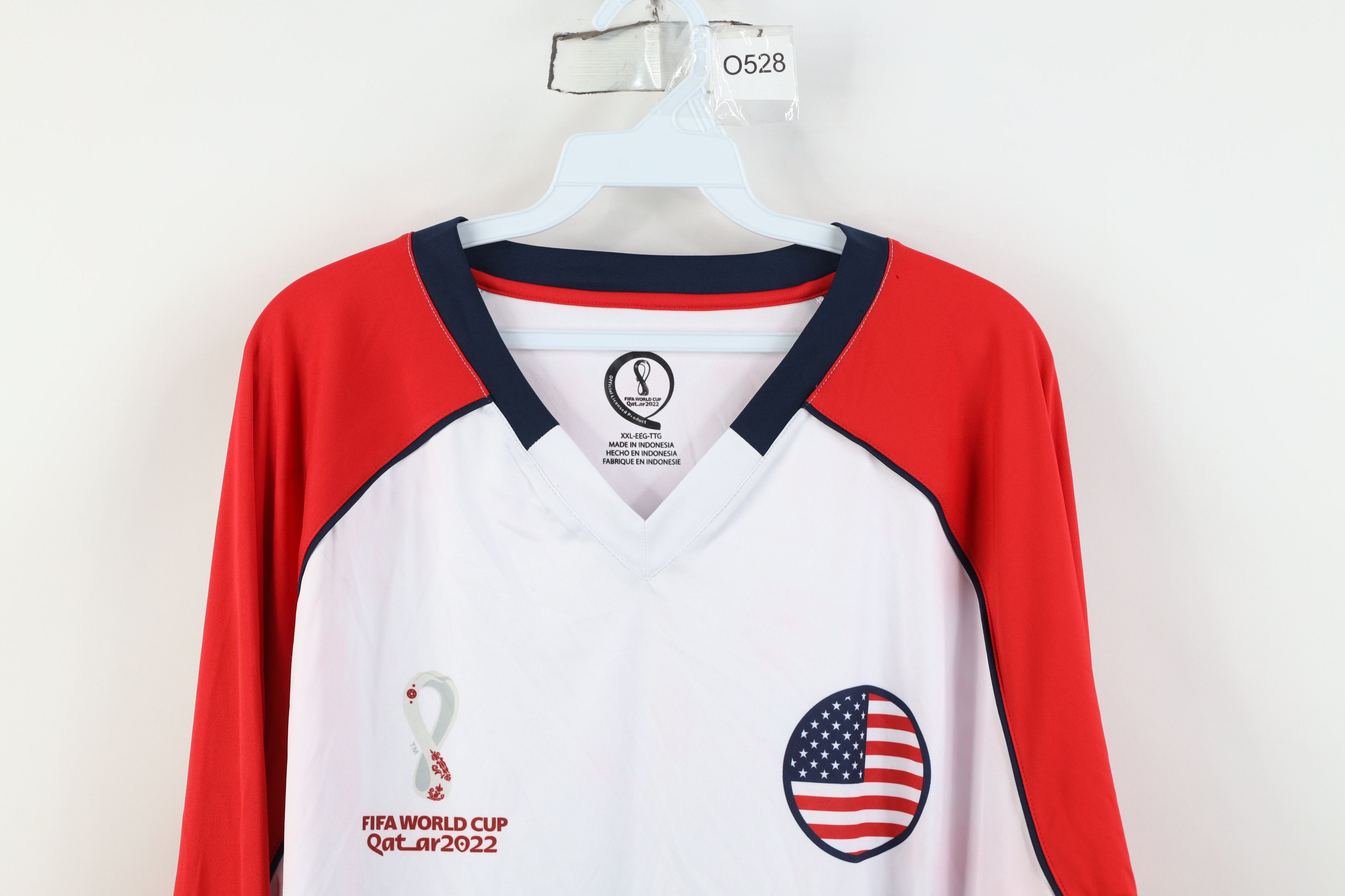 Vintage Y2K FIFA World Cup USMNT USA Soccer Training Jersey T-Shirt Size US XXL / EU 58 / 5 - 2 Thumbnail