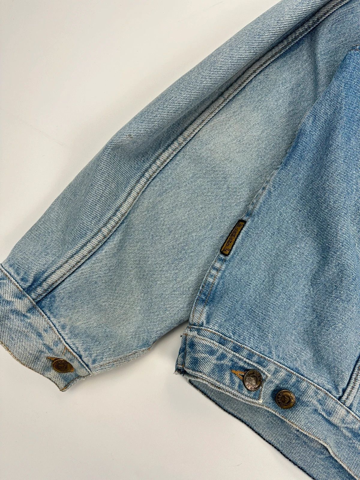 Armani Armani Jeans 90’s Wash Blue Denim Jacket Boxy Cut Size US L / EU 52-54 / 3 - 5 Thumbnail
