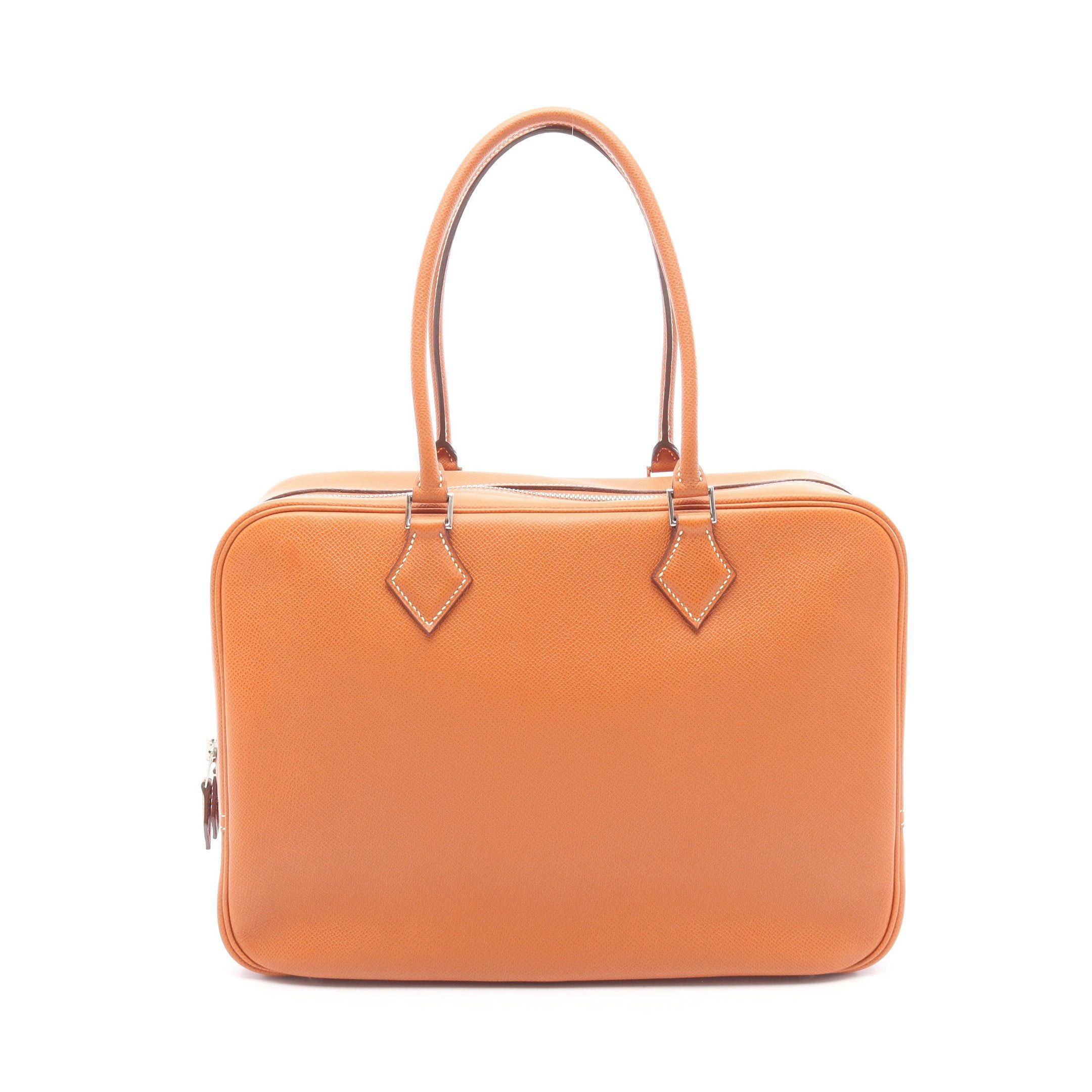 Hermes Hermes Plume 32 Gold Handbag Veau Epsom Light Brown Silver Hardware □J Carved Stamp Size ONE SIZE - 1 Thumbnail