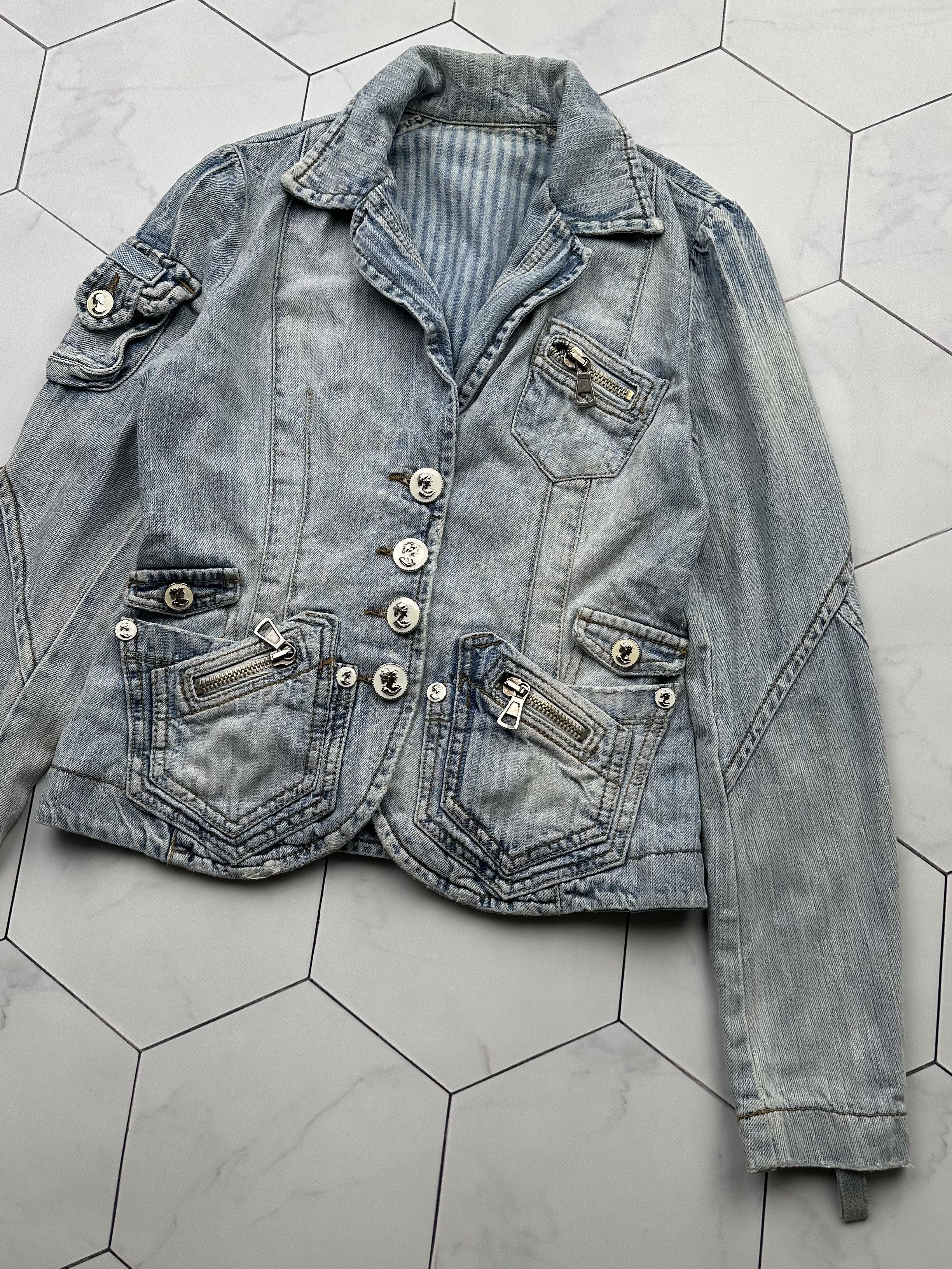 Japanese Brand Vintage Denim Jacket (B371)E2 Size S / US 4 / IT 40 - 3 Thumbnail