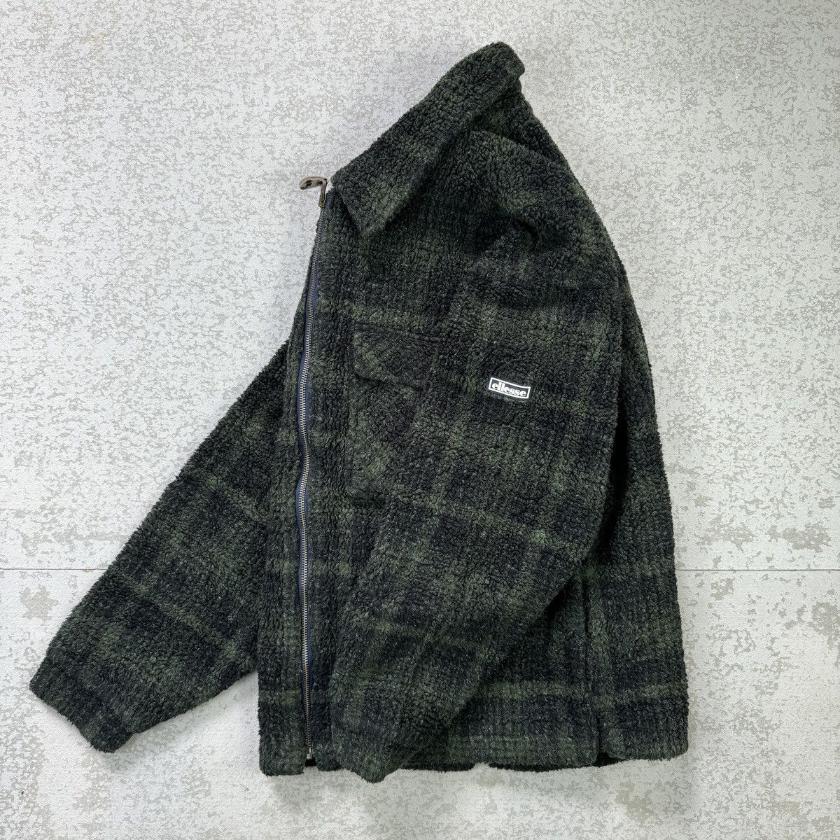 Ellesse × If Six Was Nine Ellesse Shadow Plaid Quilted Lining Fleece Zipper Jacket Size US M / EU 48-50 / 2 - 9 Thumbnail