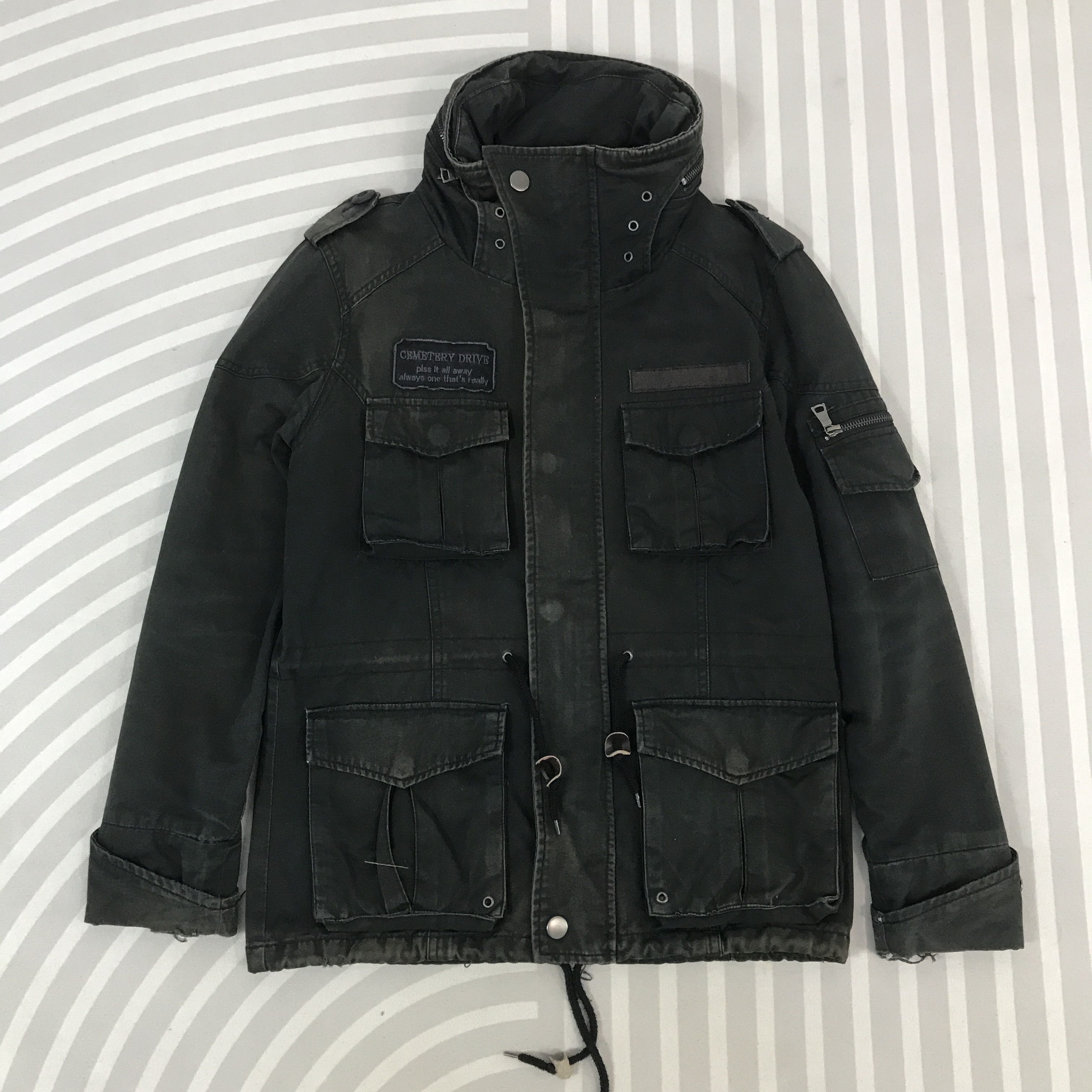 In The Attic × Vintage In the attic Distressed faded jacket Cemetery Drive Jacket Size US M / EU 48-50 / 2 - 1 Thumbnail