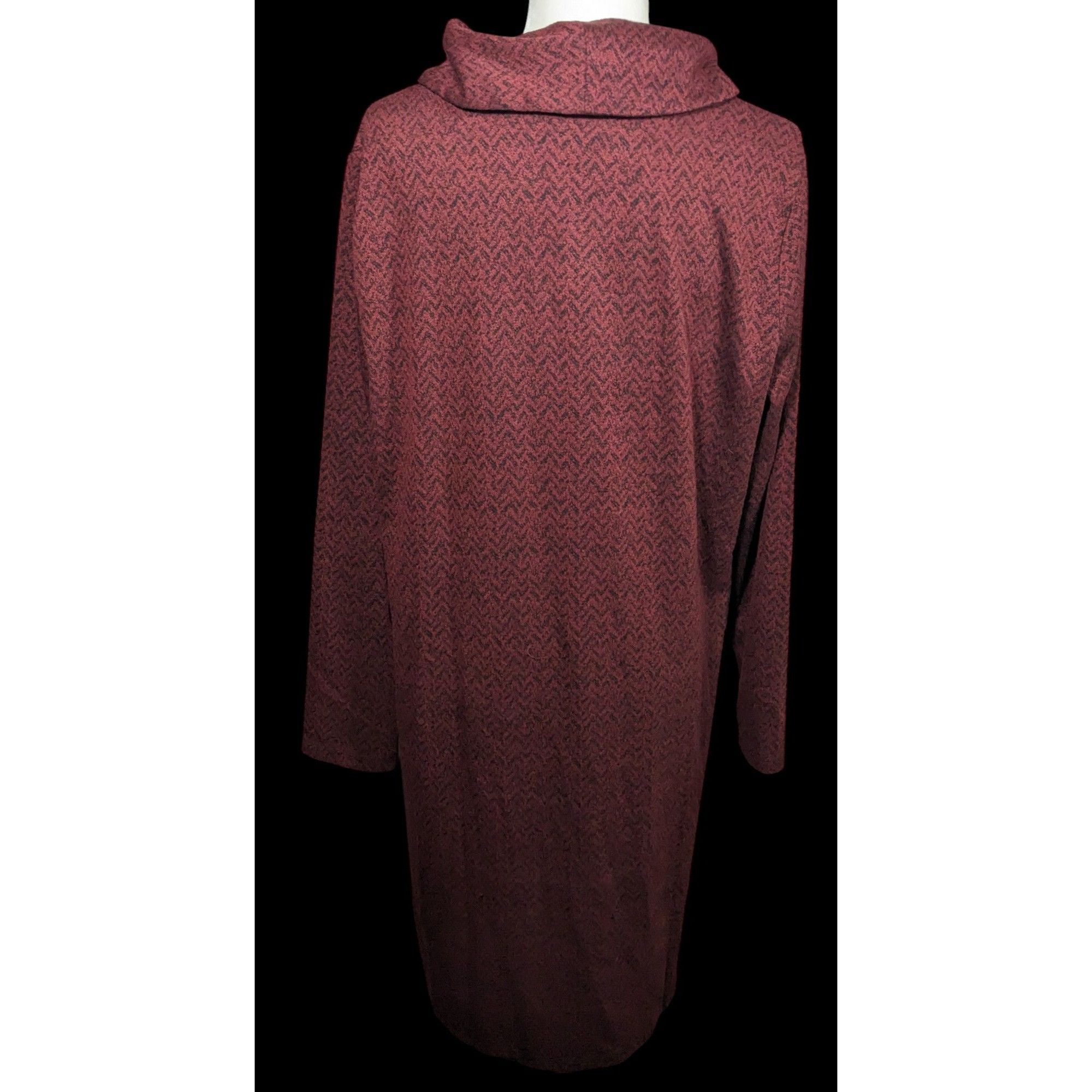 Other Appleseeds Red Cowl Neck Tunic Style Sweat Dress With Pocket Size XL / US 12-14 / IT 48-50 - 2 Thumbnail