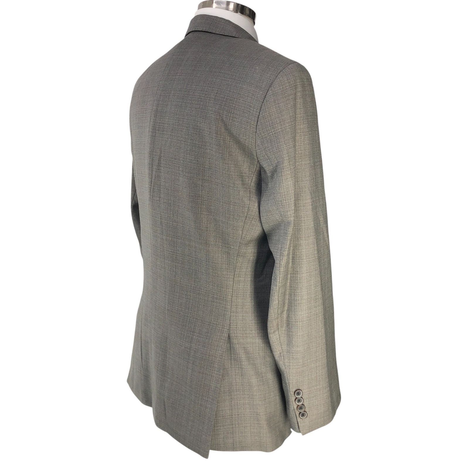 Hugo Boss Hugo Boss Sz 40R Sport Coat Hutch3 Guabello Super 120s Gray Size 40R - 10 Thumbnail