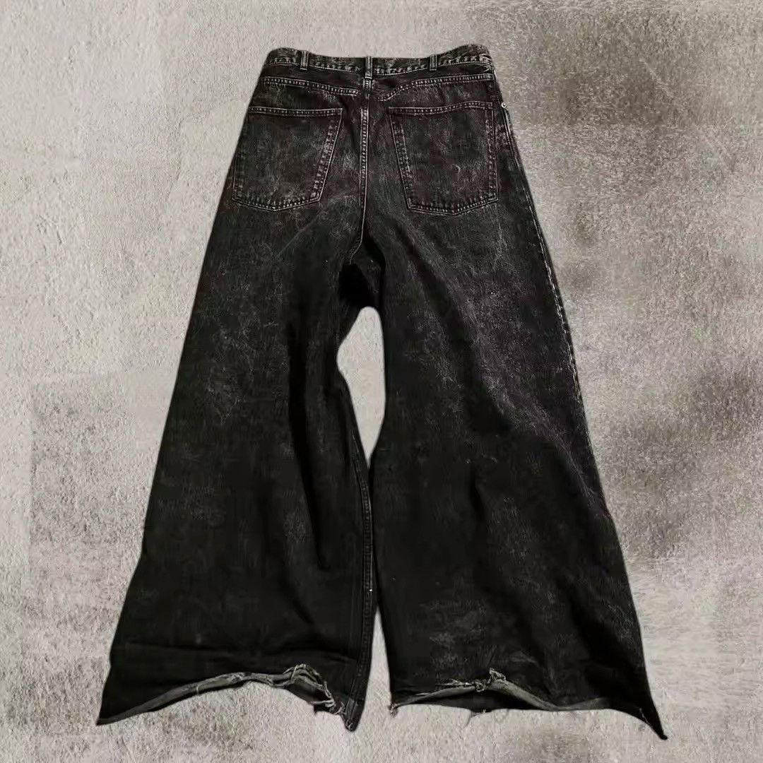Jean × Vintage Ripped Baggy Jeans Size US 33 - 3 Thumbnail