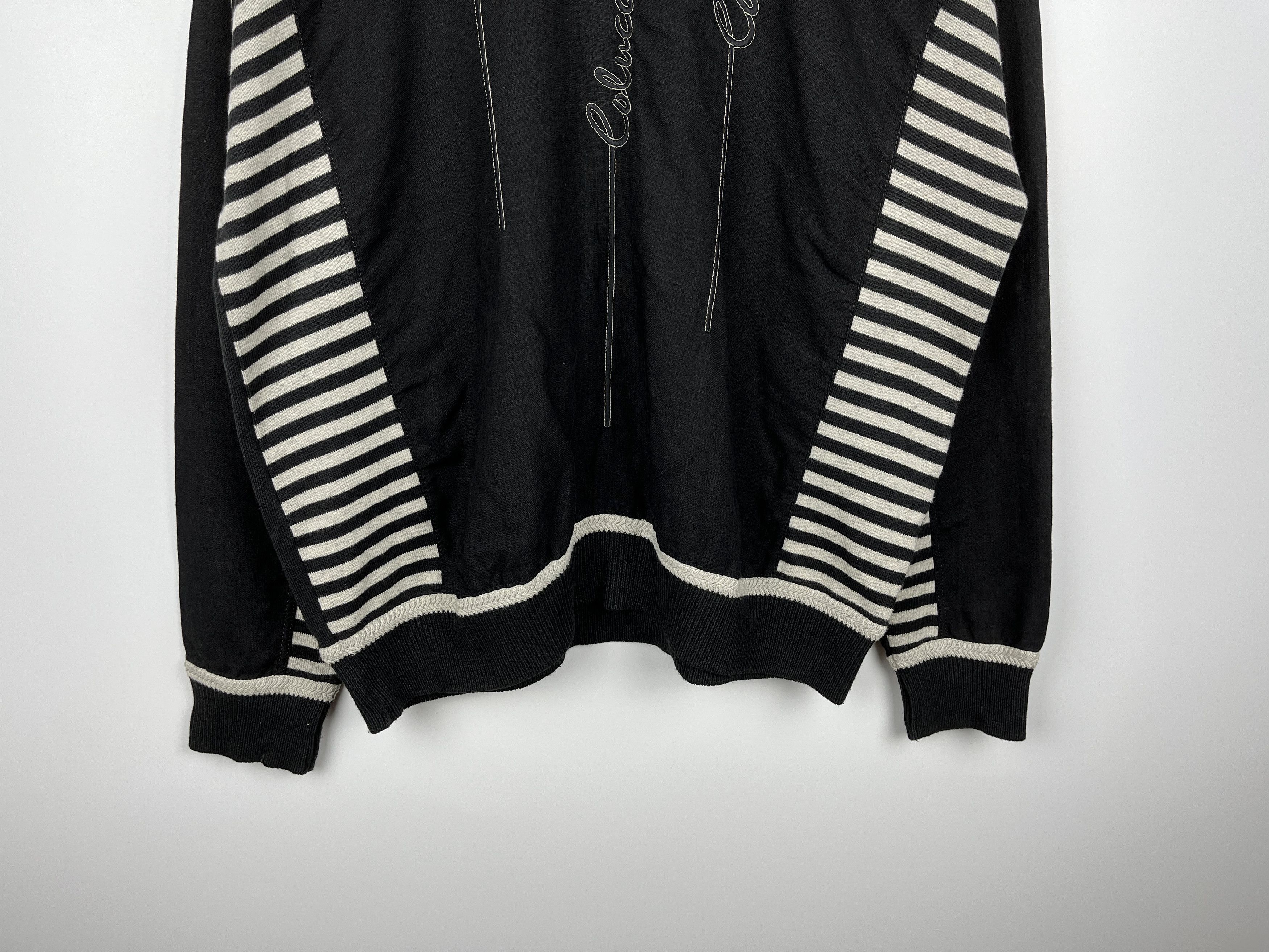 Carlo Colucci × Vintage Carlo Colucci 90's Vintage Men's V-neck Sweater Size US XL / EU 56 / 4 - 4 Thumbnail