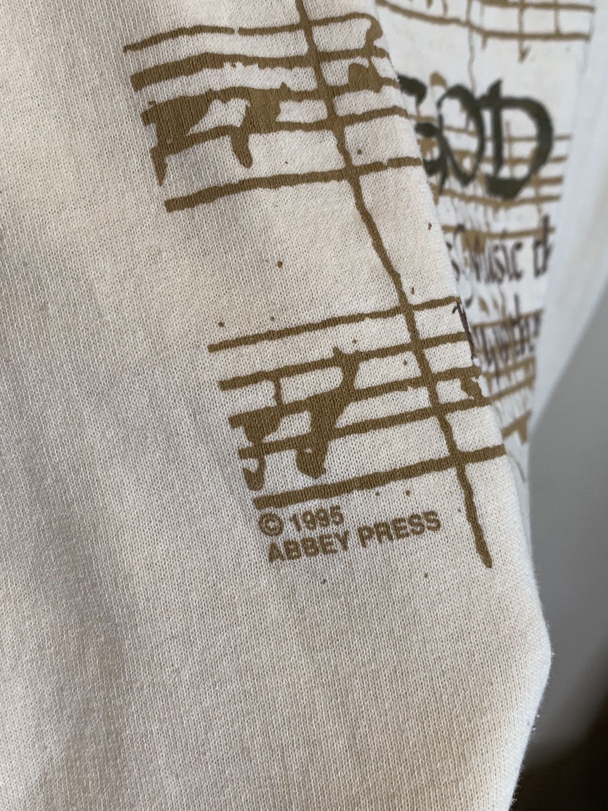 Other *RARE* Vintage 1995 God Gave Us Music Single Stitch T-Shirt Size US XL / EU 56 / 4 - 3 Thumbnail