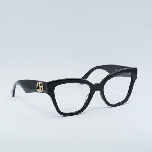 Gucci Gucci GG1424O 005 Eyeglasses Black 54mm Cat Eye Frame Size ONE SIZE - 8 Thumbnail