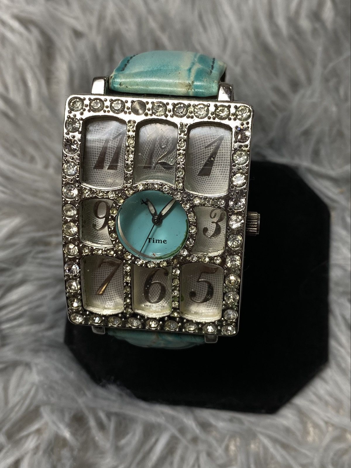 Jewelry Turquoise Gem-Studded Watch - Unique Bold Design Size ONE SIZE - 4 Thumbnail