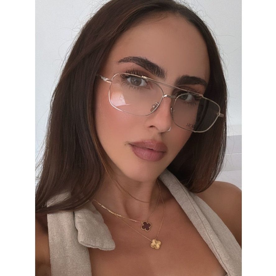 NEW Dior BlackSuitO N2U Eyeglasses Frames in Gold Metal