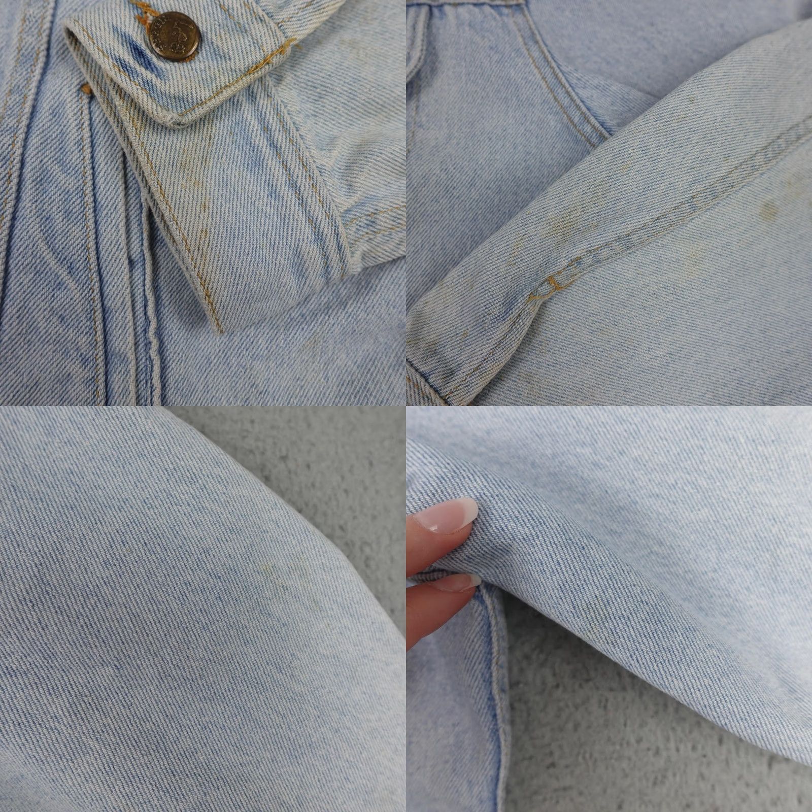 Lee VINTAGE Lee Jacket Mens Large Blue Denim Trucker Made In USA PATD-153438 70s 80s Size US L / EU 52-54 / 3 - 8 Thumbnail