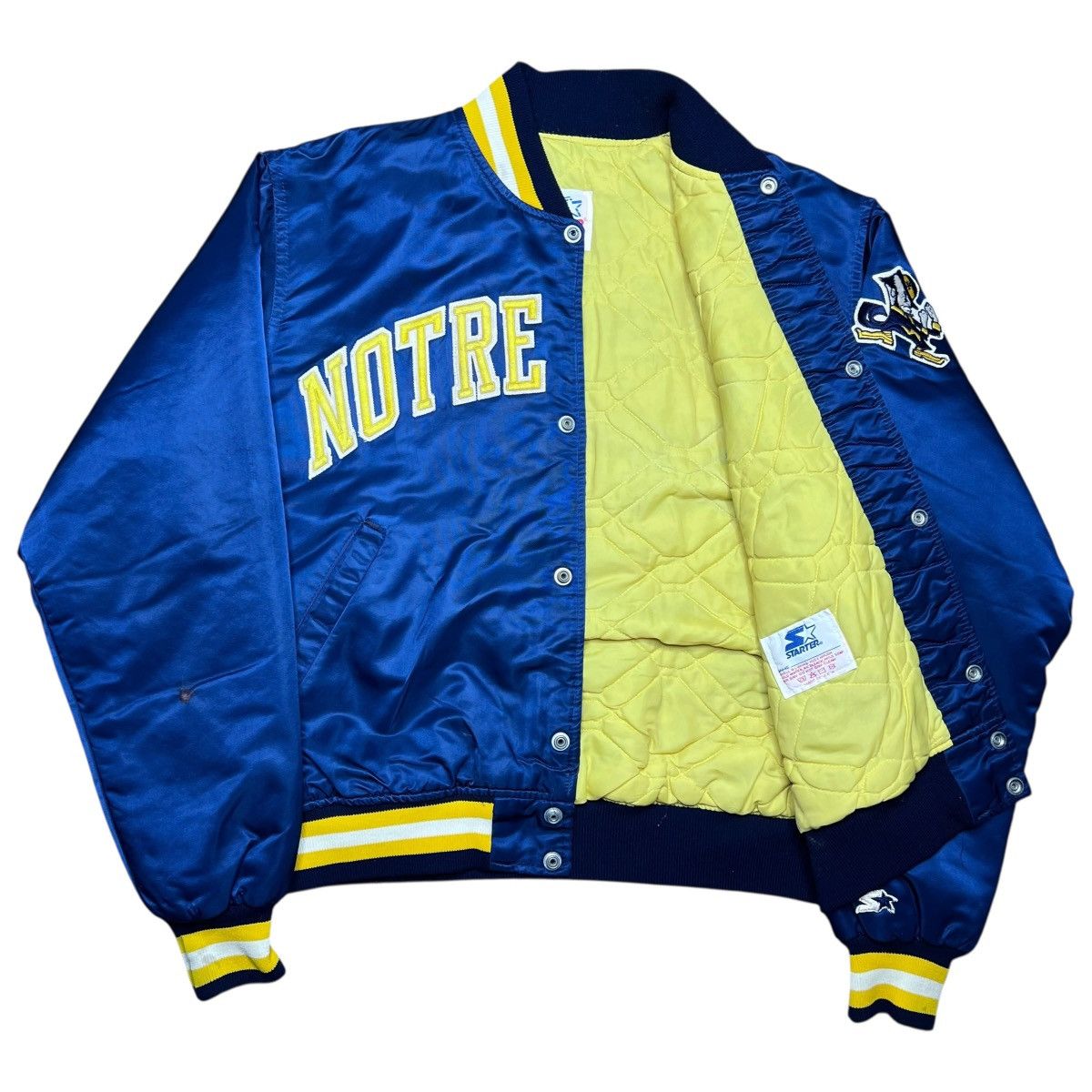 Starter Notre Dame Fighting Irish Starter Spell Out Satin Jacket Size US L / EU 52-54 / 3 - 2 Thumbnail