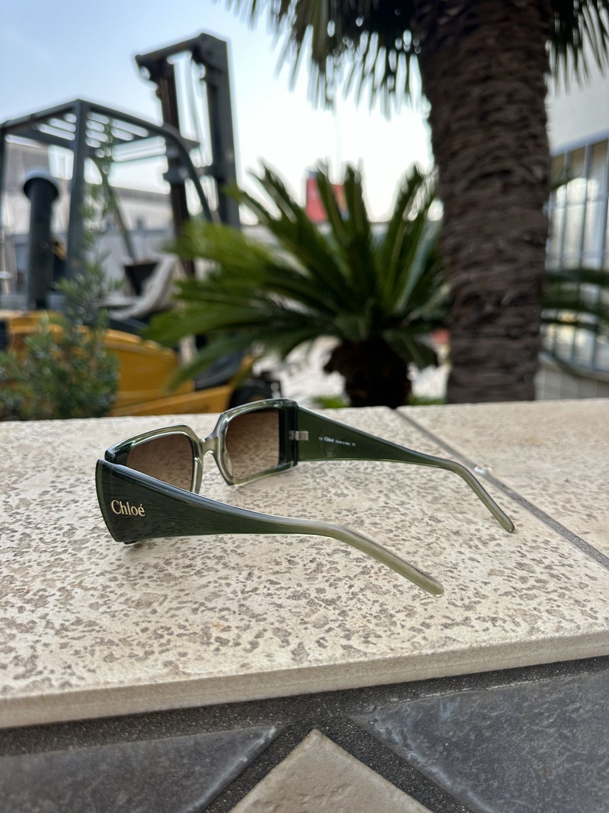 Chloe Sunglasses Dark Green 78S