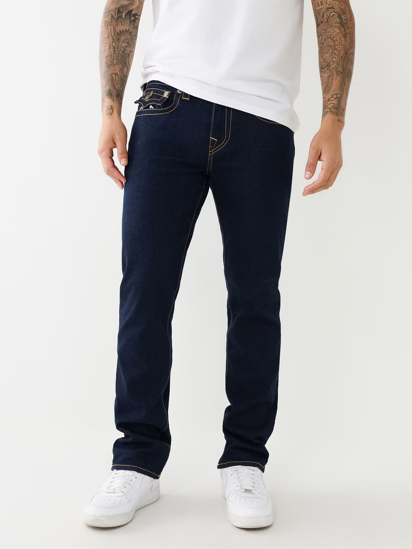 True Religion (BNWT) True Religion Ricky Shiny Logo Blue / Silver sz. 40 Size US 40 / EU 56 - 2 Thumbnail