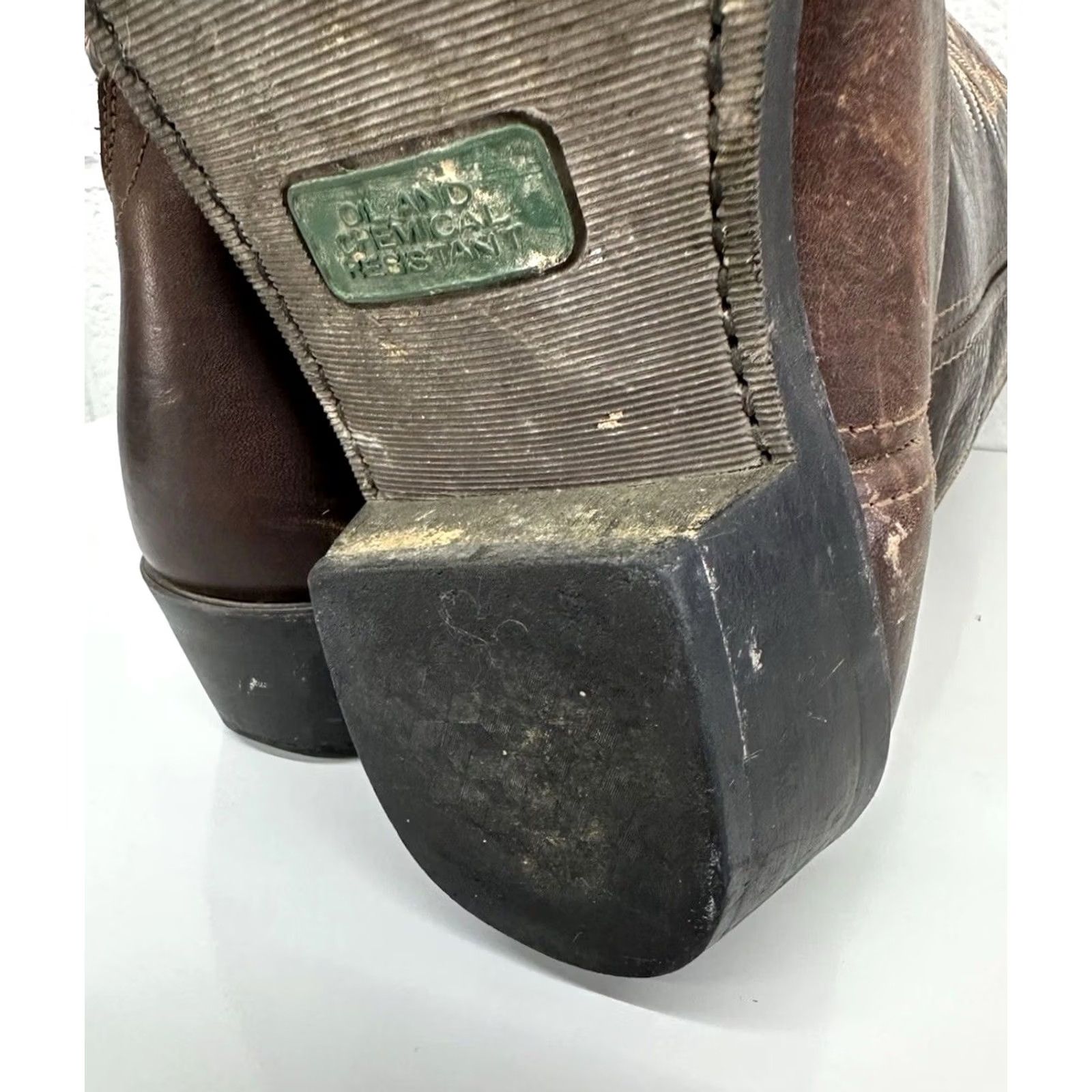 Vintage Laredo 4243 Cowboy boots Brown leather Size US 10.5 / EU 43-44 - 7 Thumbnail