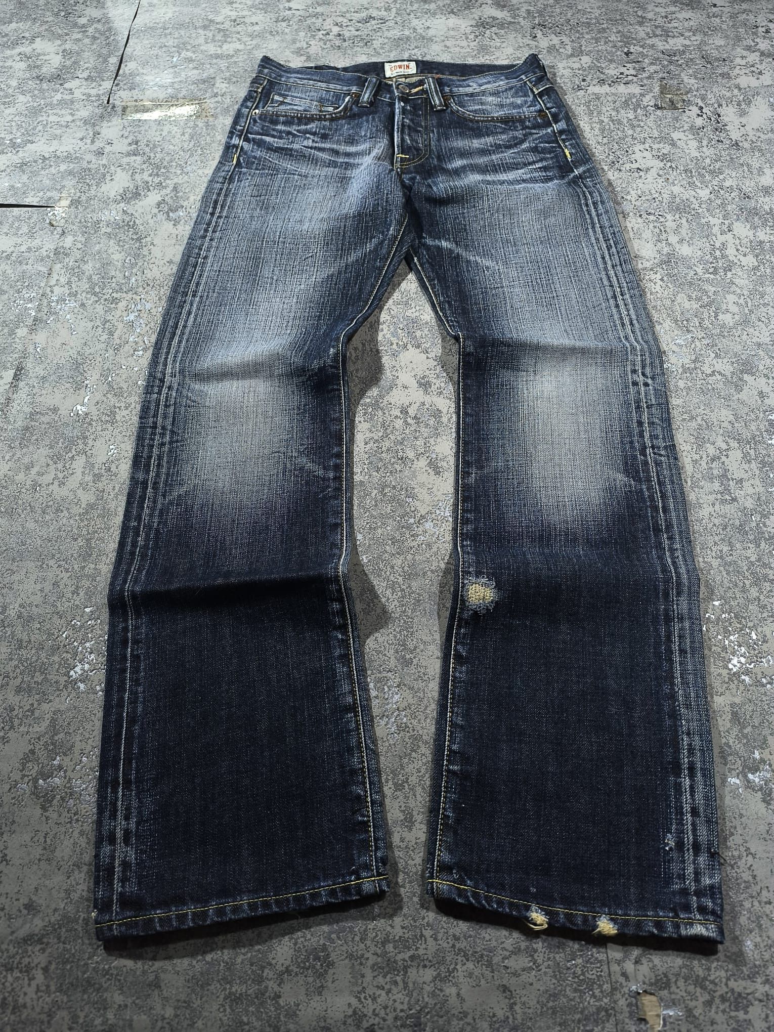Edwin Edwin Selvedge Japan Denim Distressed Jeans Vintage Size US 30 / EU 46 - 4 Thumbnail