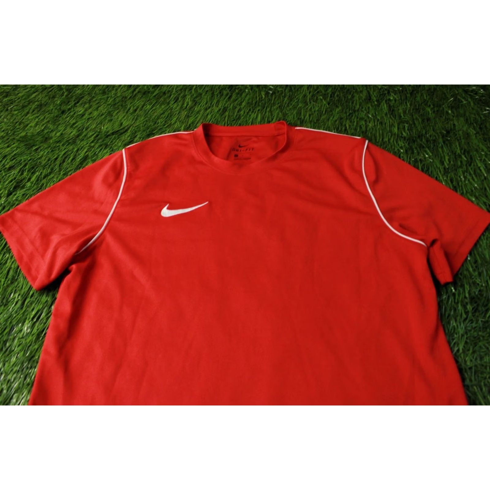 Nike NIKE DRI-FIT PARK ORIGINAL 2020 MEN SHIRT JERSEY TEE SIZE L Red and White Football Short Sleeve Mens Size US L / EU 52-54 / 3 - 2 Thumbnail