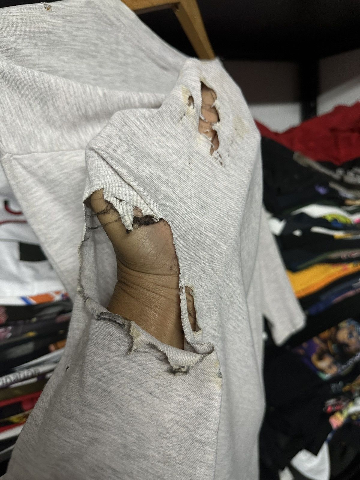 Band Tees Thrashed Vintage 90s Salena Boxy Distressed Rap Tee Size US L / EU 52-54 / 3 - 12 Thumbnail
