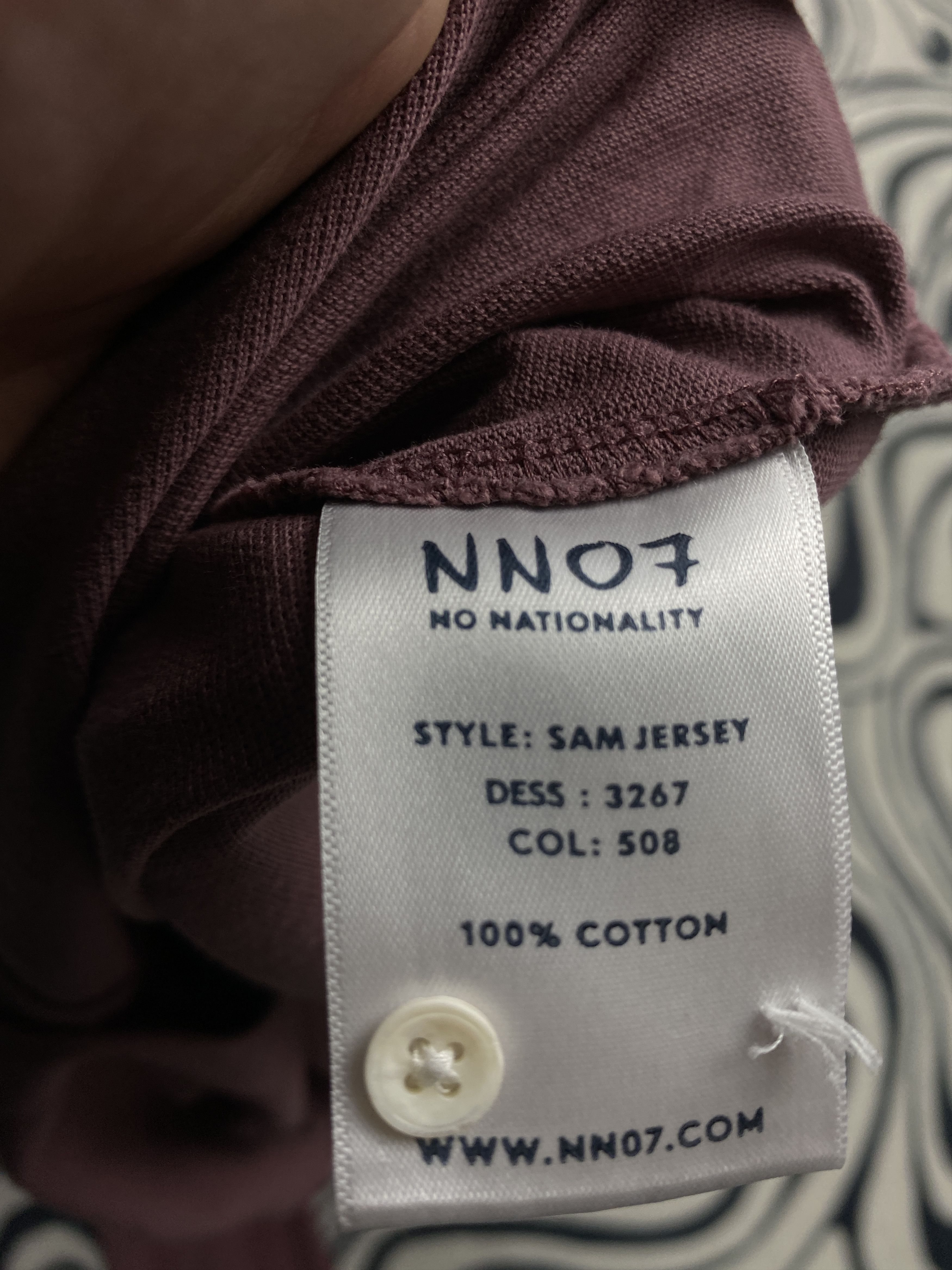 NN07 × Vintage No Nationality NN07 Mens Long Sleeve Polo Shirt Size US S / EU 44-46 / 1 - 5 Thumbnail