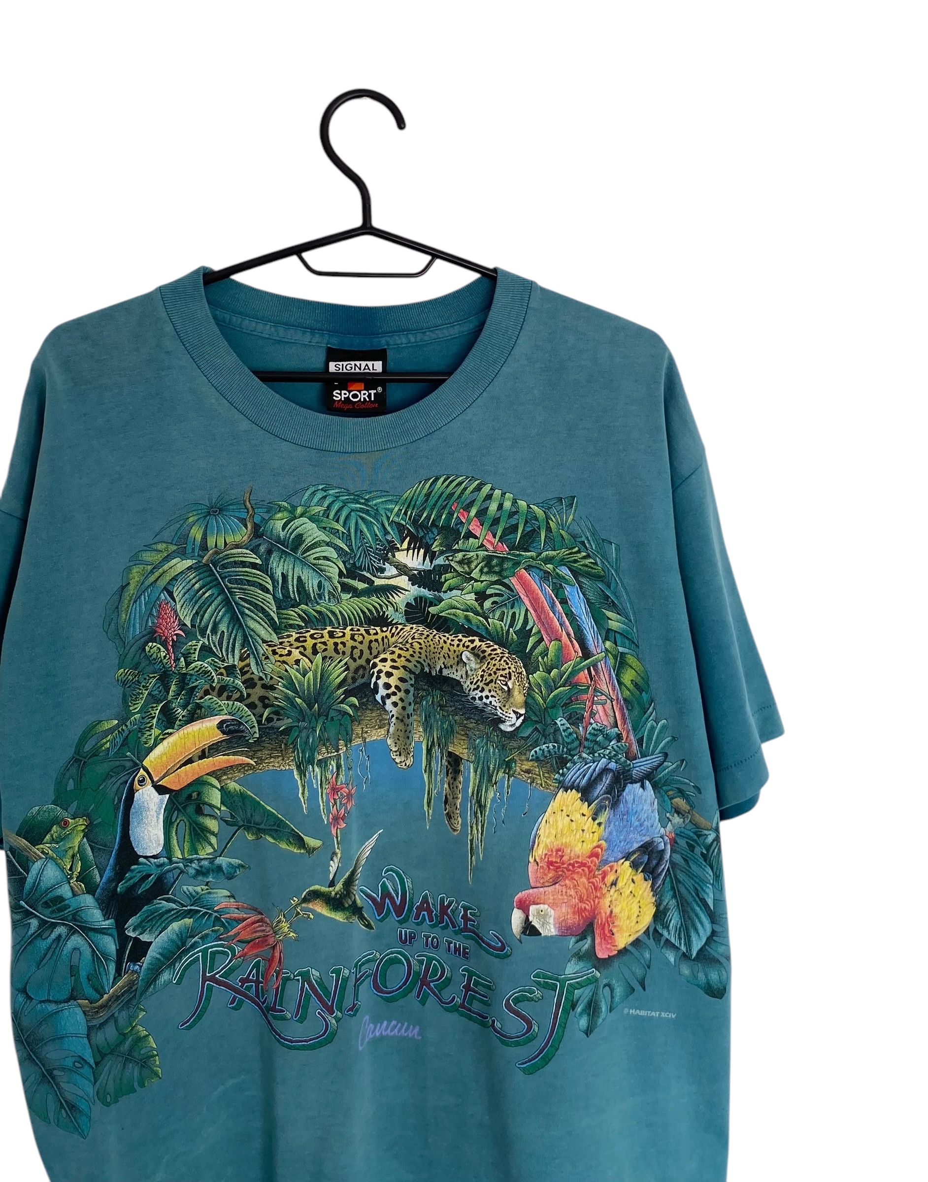 Vintage Cancun Rainforest vintage single stitch tee Size US L / EU 52-54 / 3 - 3 Thumbnail