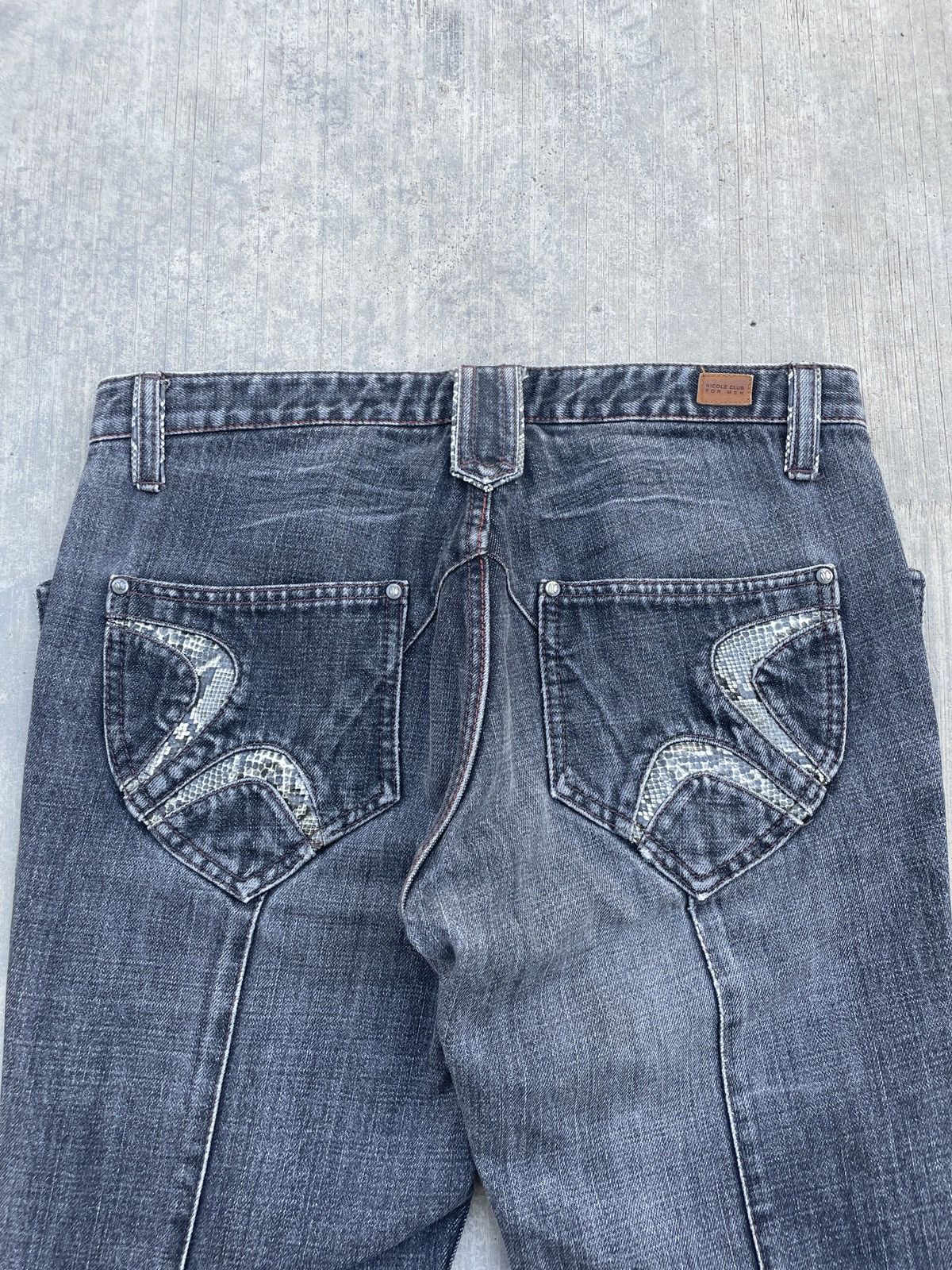 Obelisk 💥RARE💥2000s NICOLE CLUB FOR MEN PYTHON FLARE ARCHIVE PUNK Size US 31 - 9 Thumbnail