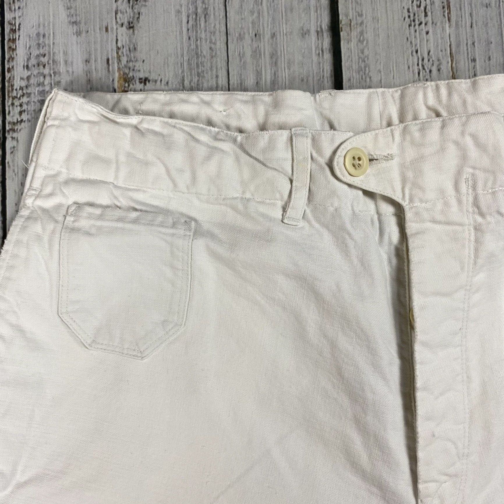 Polo Ralph Lauren POLO RALPH LAUREN Chino Pants 35 x 30 White Cotton Comfort Casual Mens Size US S / EU 44-46 / 1 - 3 Thumbnail