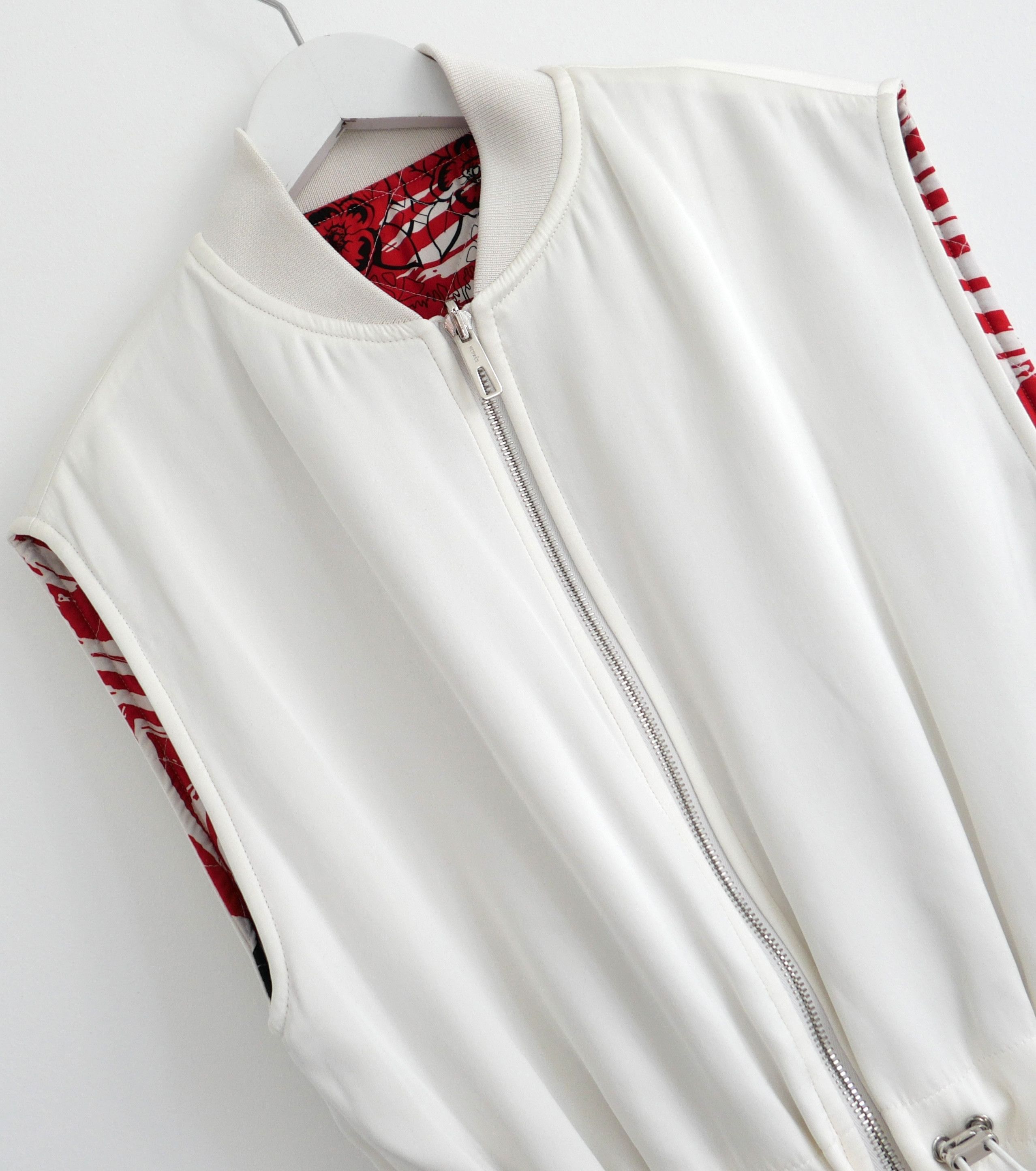 Hermes Hermes Rouge Cornaline Double Faced Cashmere Jacket Size XS / US 0-2 / IT 36-38 - 7 Thumbnail