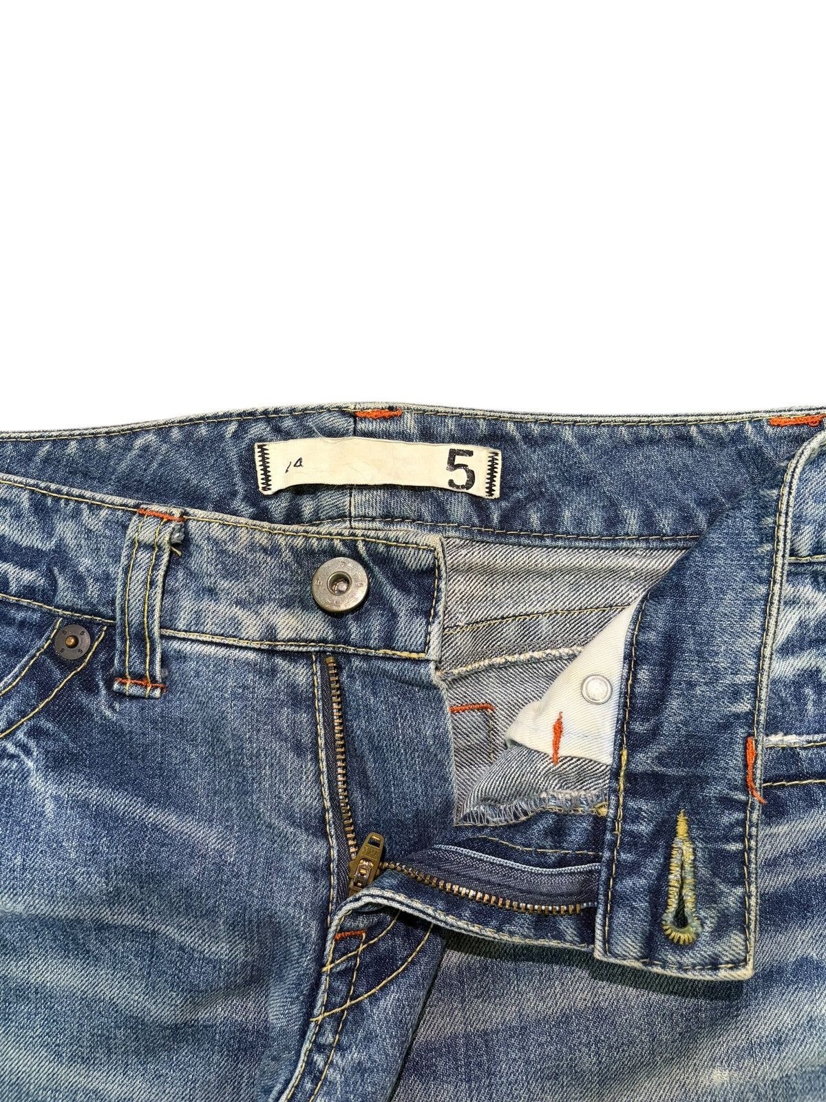 Hysteric Glamour Vintage Japanese Brand Distress Low Rise Flare Jeans Size 27" / US 4 / IT 40 - 5 Thumbnail